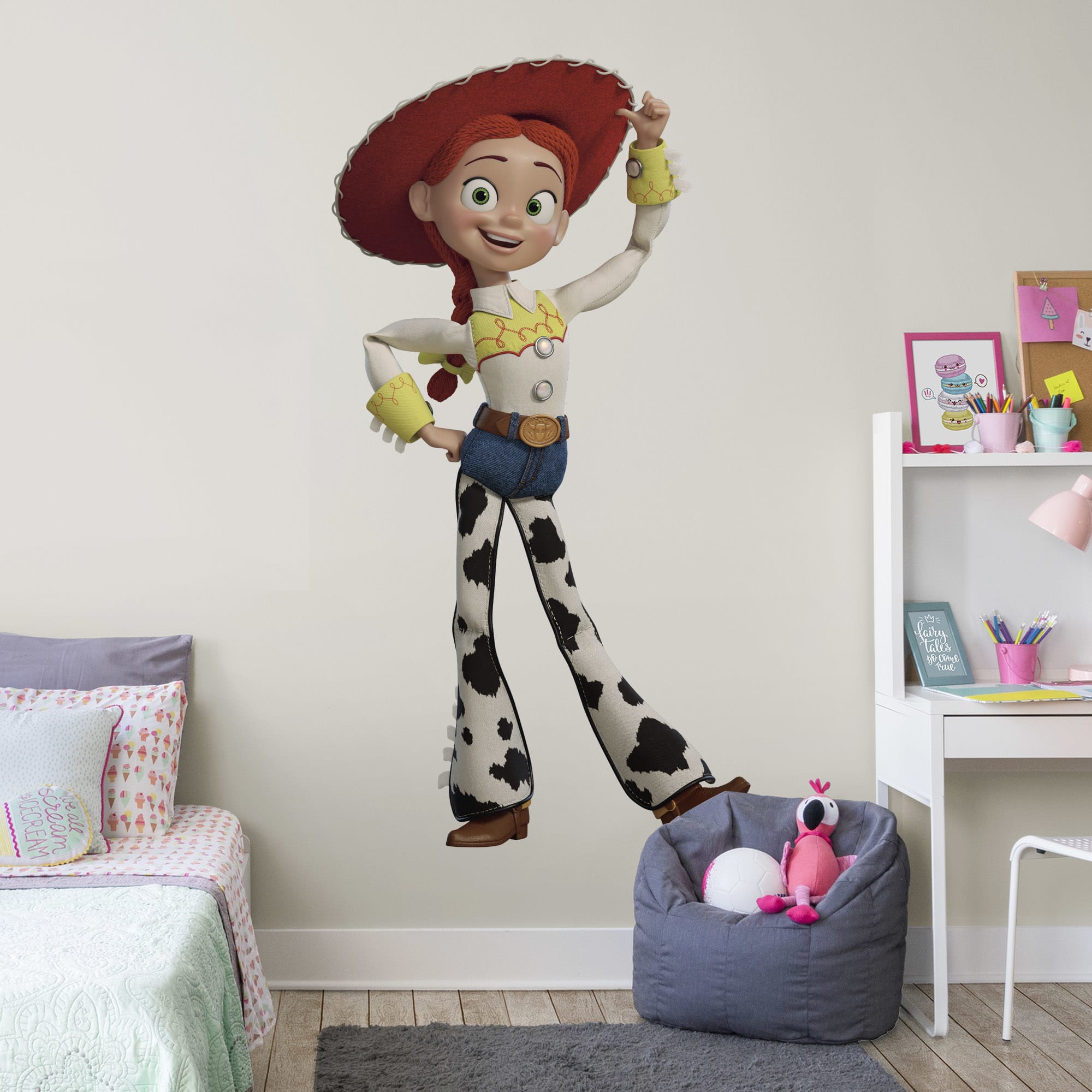 Toy Story 4: Jessie - Officially Licensed Disney/PIXAR Removable Wall Decal Huge Character + 2 Decals (41"W x 78"H) by Fathead |