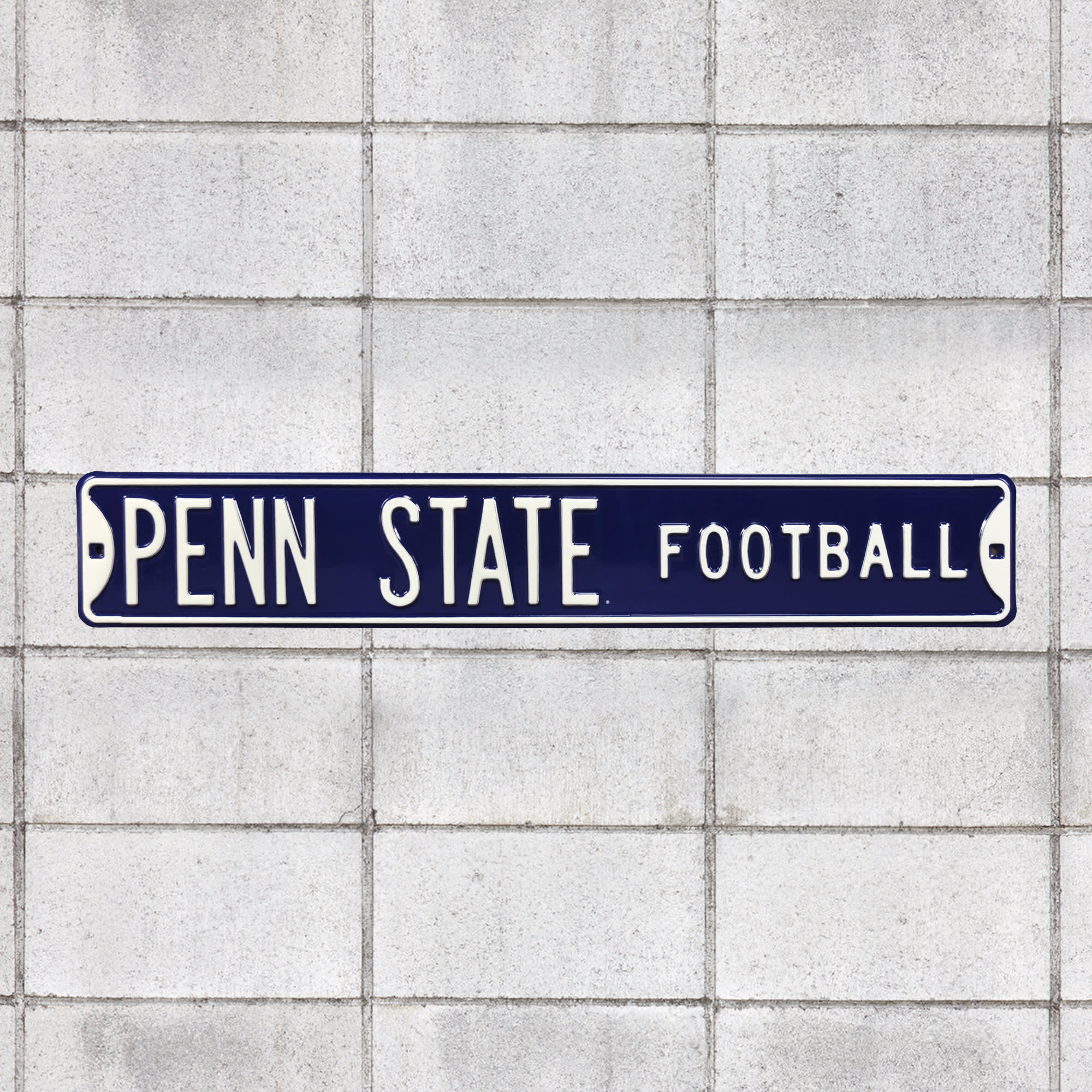Penn State Nittany Lions: Penn State Football - Officially Licensed Metal Street Sign 36.0"W x 6.0"H by Fathead | 100% Steel