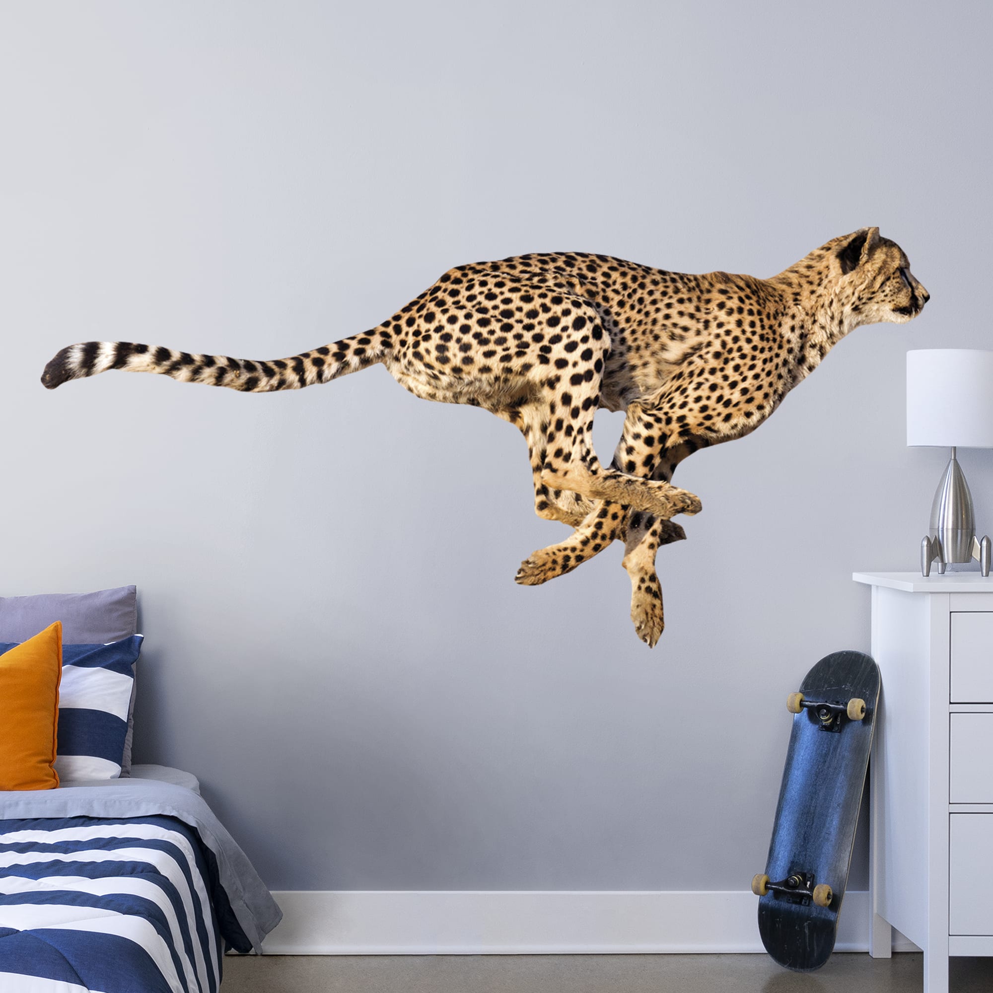 Cheetah - Removable Vinyl Decal Life-Size Animal + 2 Decals (89"W x 42"H) by Fathead