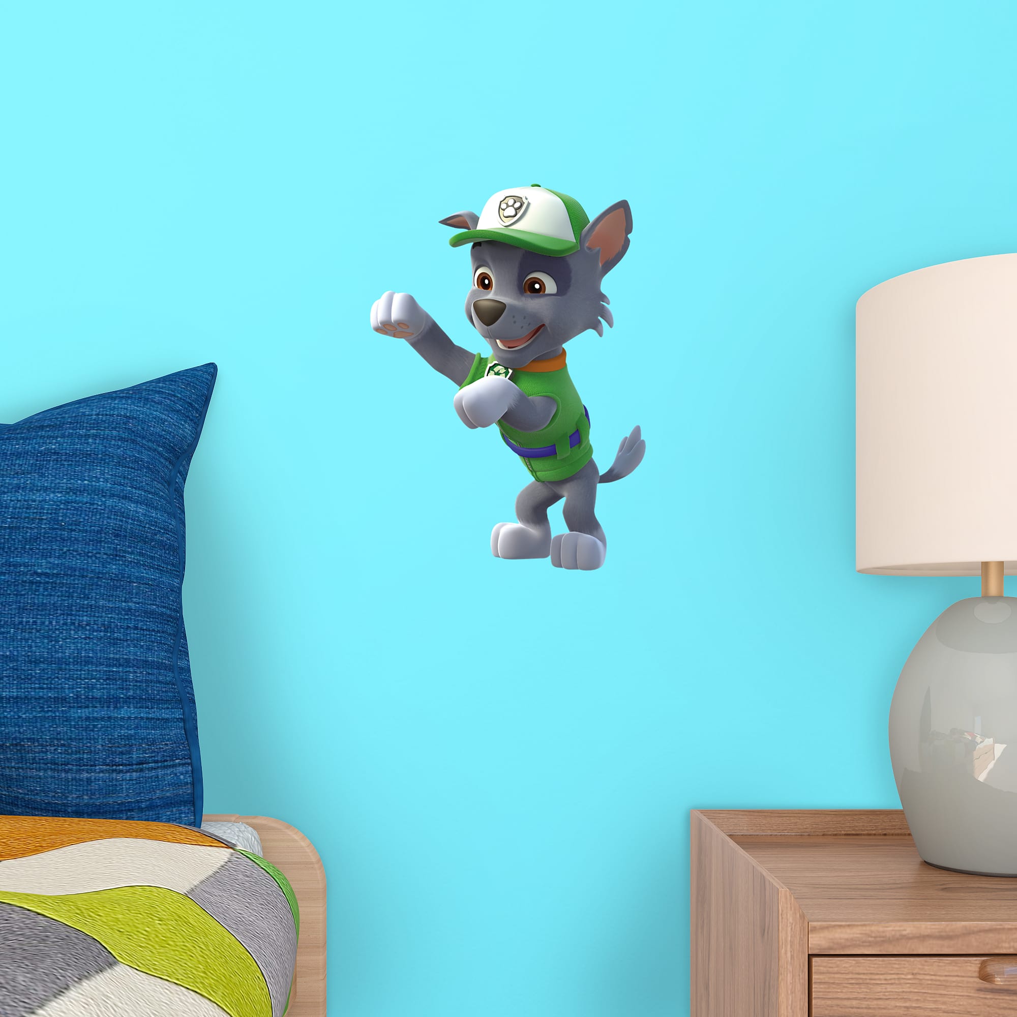 Rocky - Officially Licensed PAW Patrol Removable Wall Decal 12"W x 16"H by Fathead | Vinyl