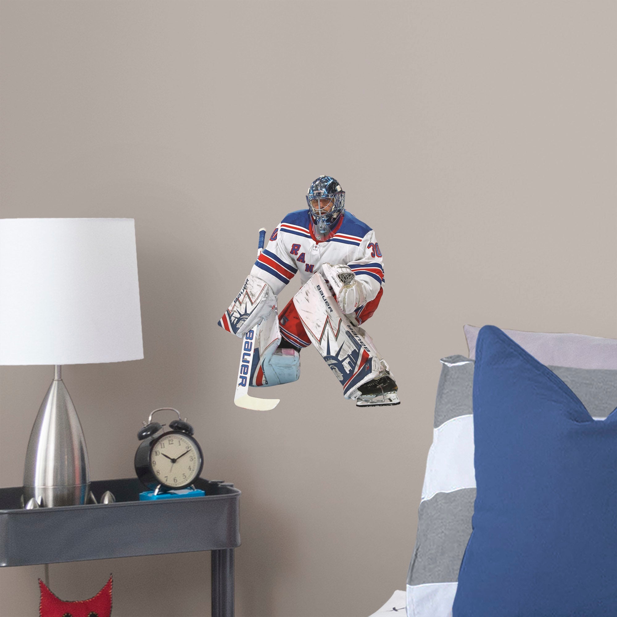 Henrik Lundqvist for New York Rangers: Away - Officially Licensed NHL Removable Wall Decal Large by Fathead | Vinyl