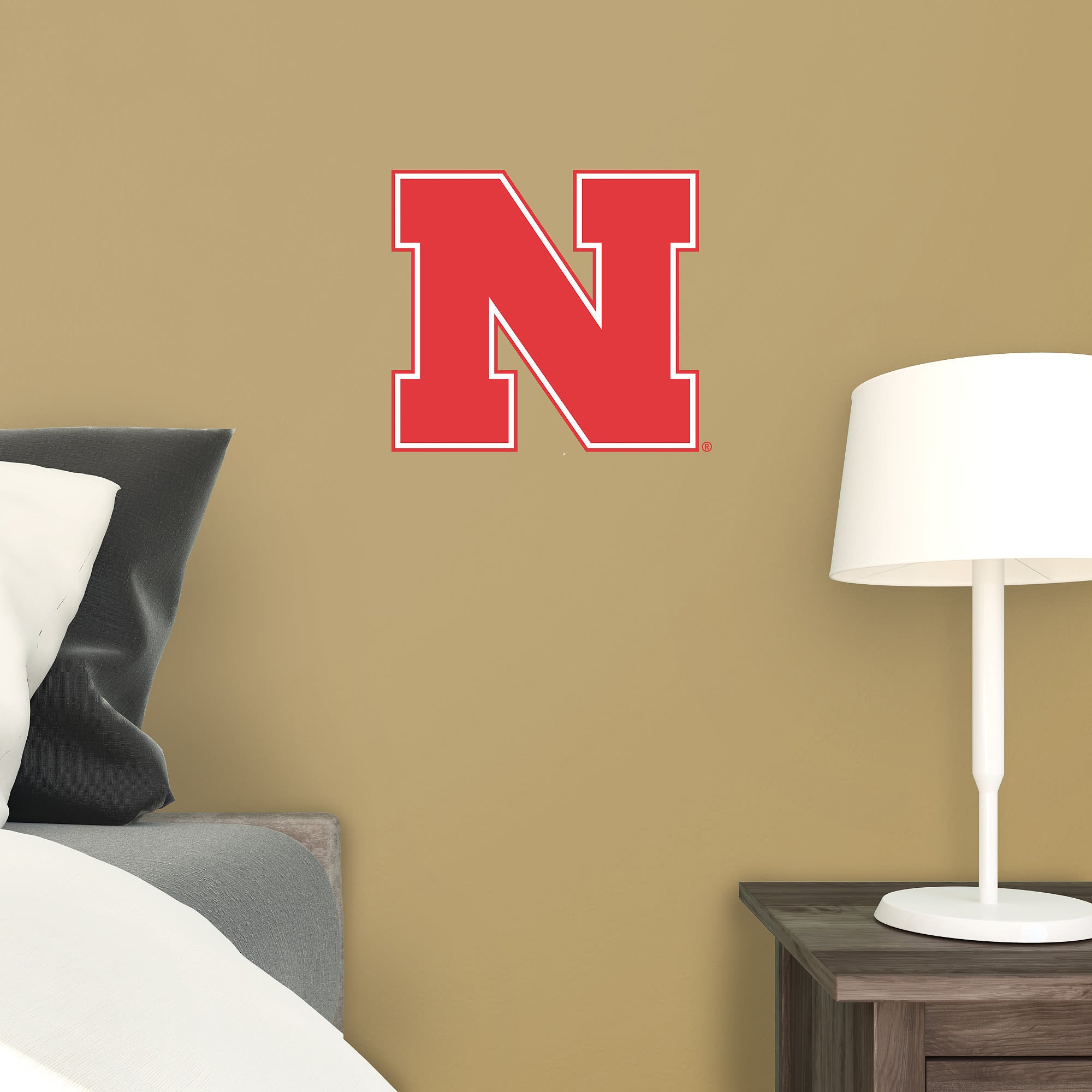 Nebraska Cornhuskers: Logo - Officially Licensed Removable Wall Decal 10.0"W x 11.0"H by Fathead | Vinyl