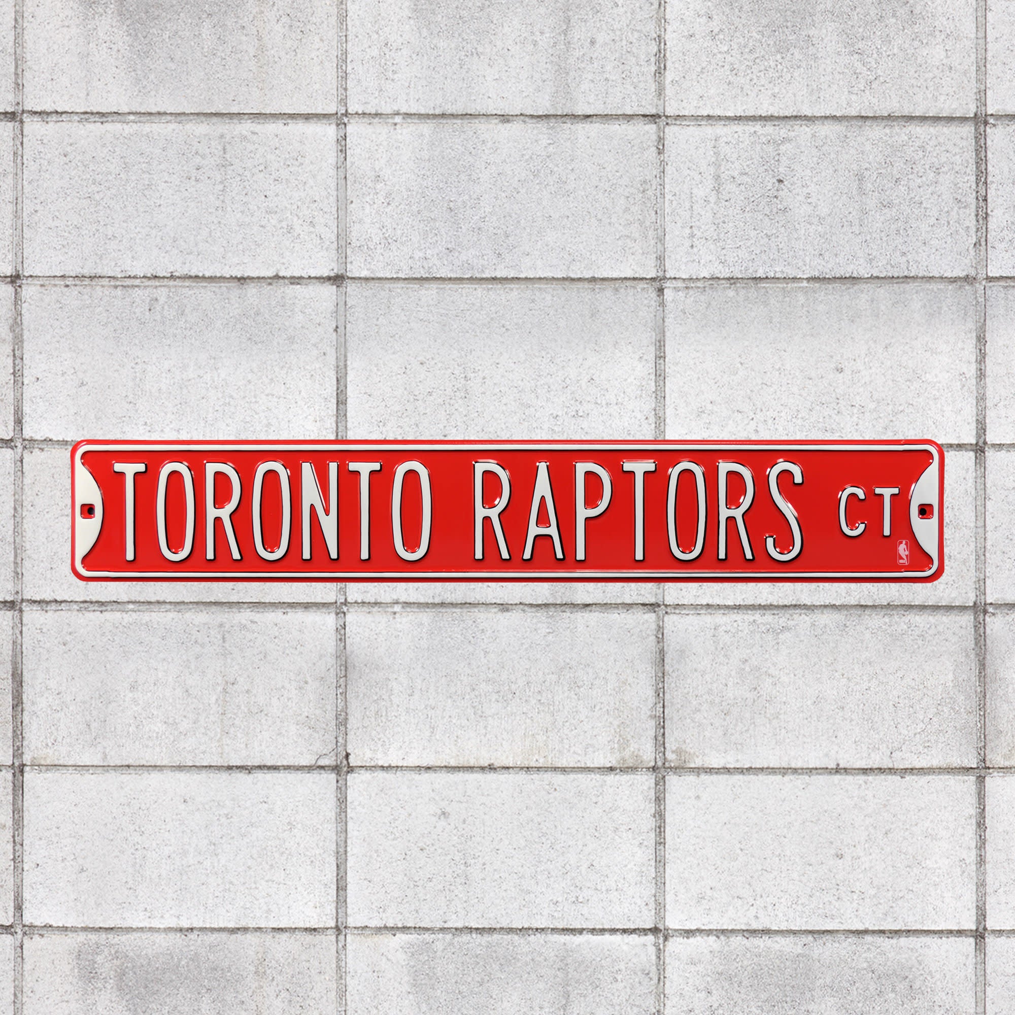 Toronto Raptors: Court - Officially Licensed NBA Metal Street Sign by Fathead | 100% Steel