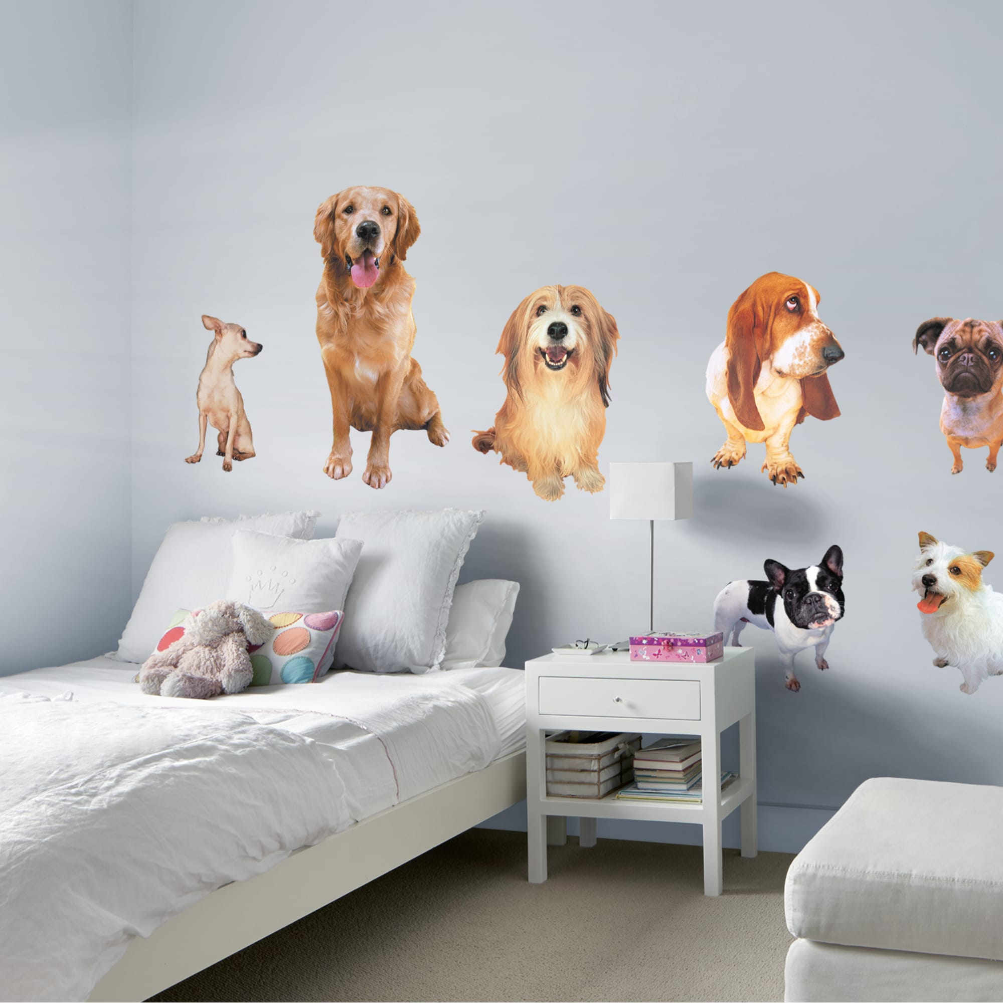 Dog Collection - Removable Vinyl Decals 52.0"W x 39.5"H by Fathead