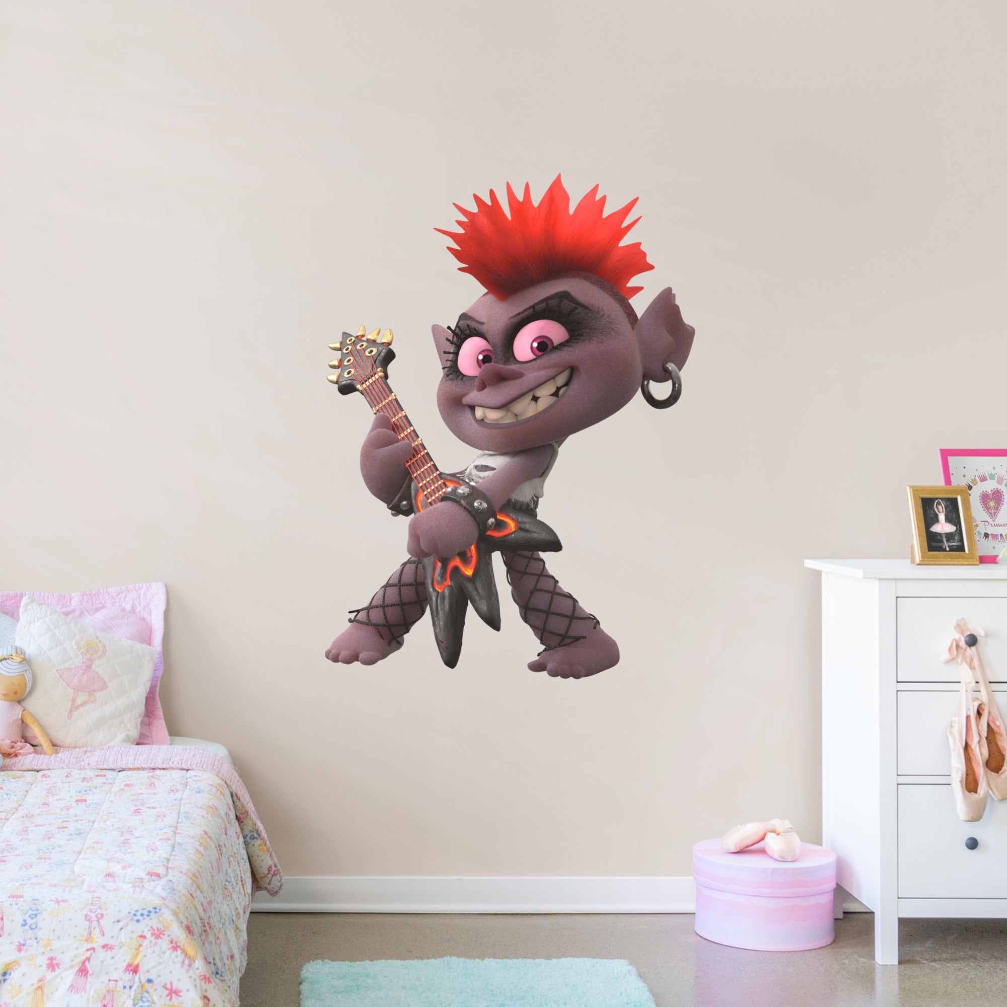 Queen Barb: Trolls World Tour - Officially Licensed Removable Wall Decal Giant Character + 2 Decals (33"W x 51"H) by Fathead | V