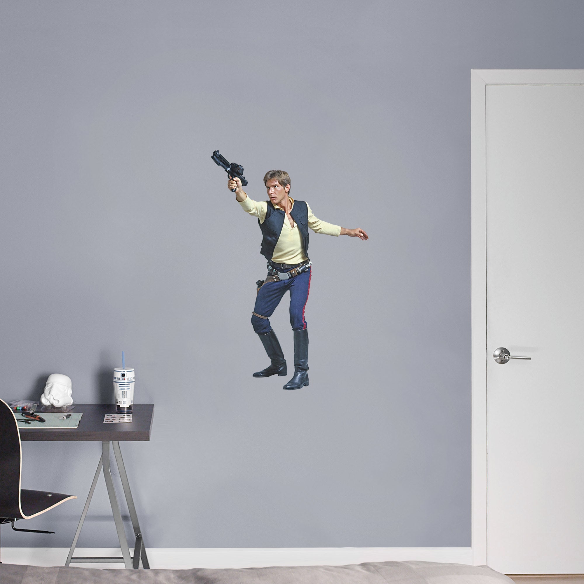 Han Solo - Officially Licensed Removable Wall Decal XL by Fathead | Vinyl