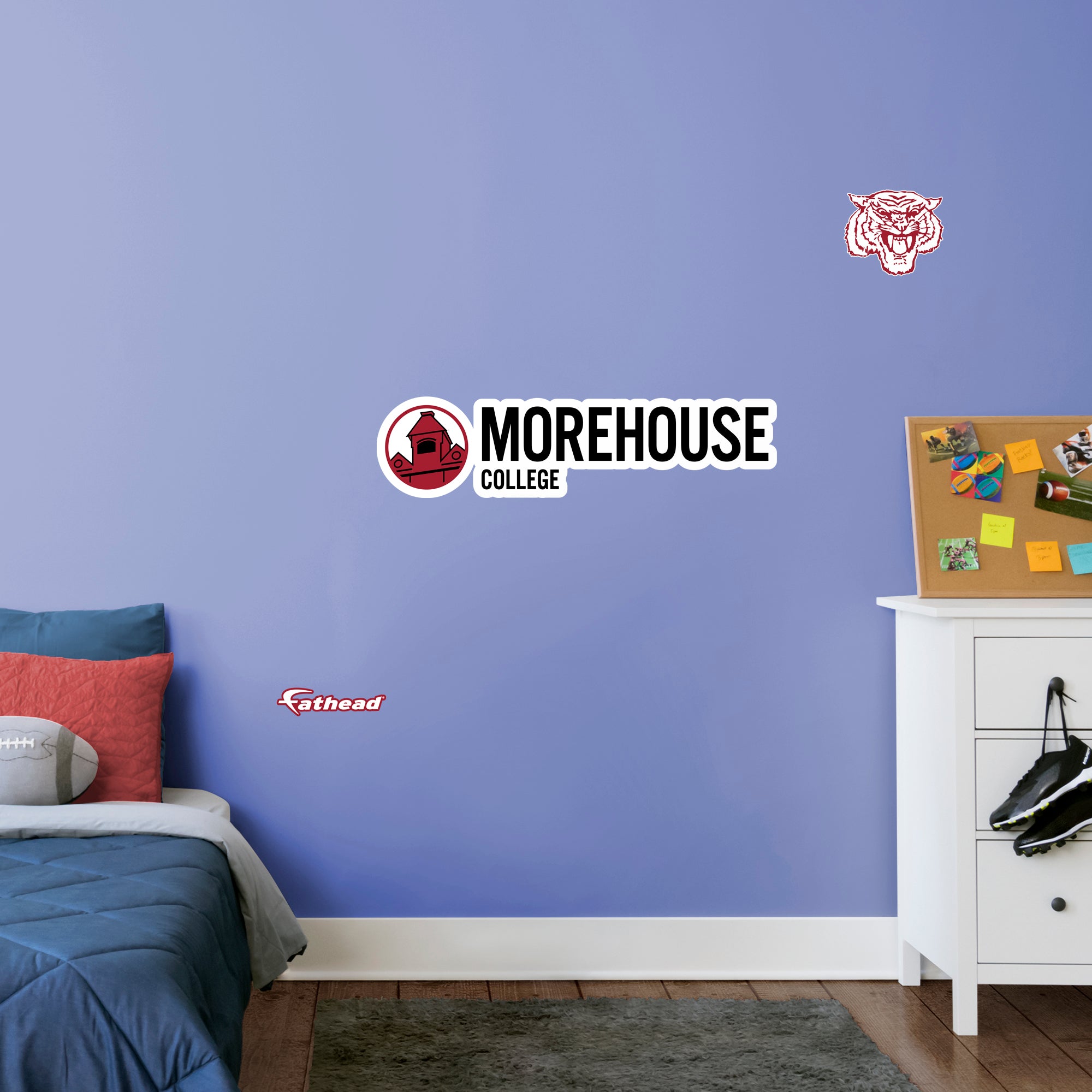 Morehouse College Logo - Officially Licensed NCAA Removable Wall Decal XL by Fathead | Vinyl