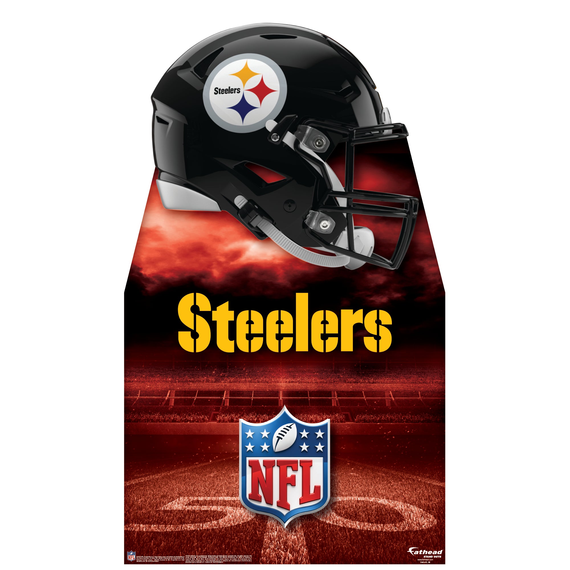 pittsburgh steelers fathead helmet