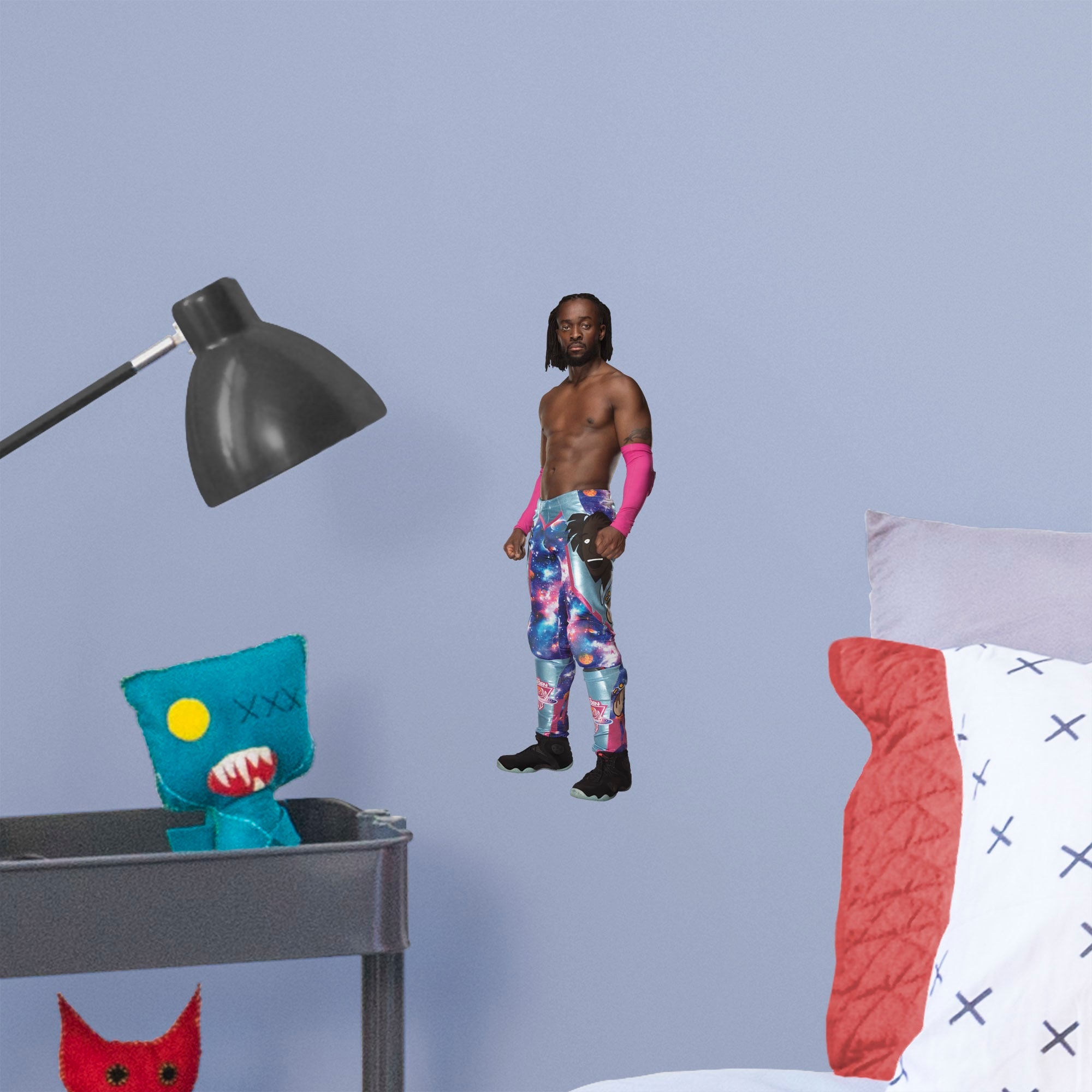 Kofi Kingston for WWE - Officially Licensed Removable Wall Decal Large by Fathead | Vinyl