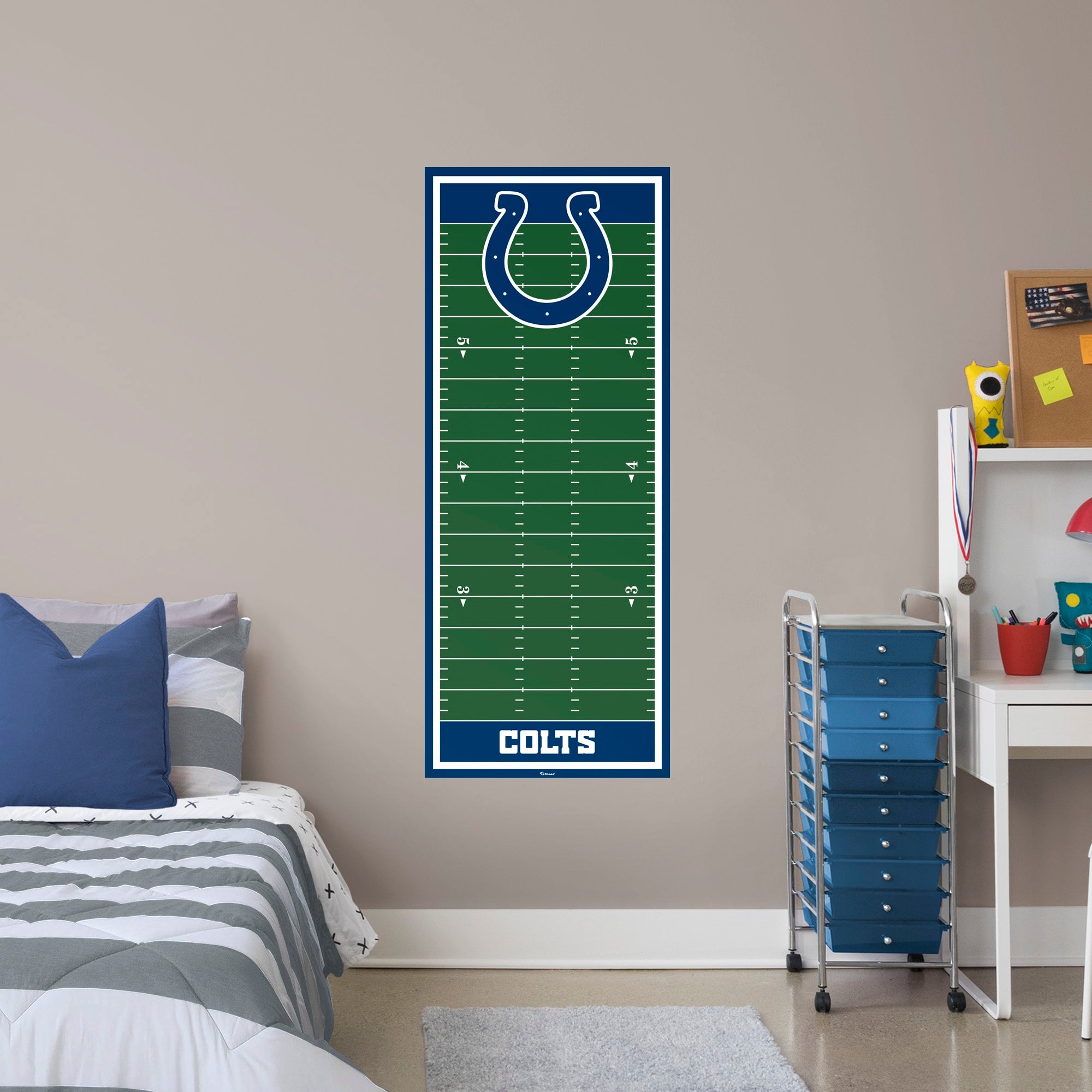 Indianapolis Colts: Growth Chart - Officially Licensed NFL Removable Wall Graphic by Fathead | Vinyl