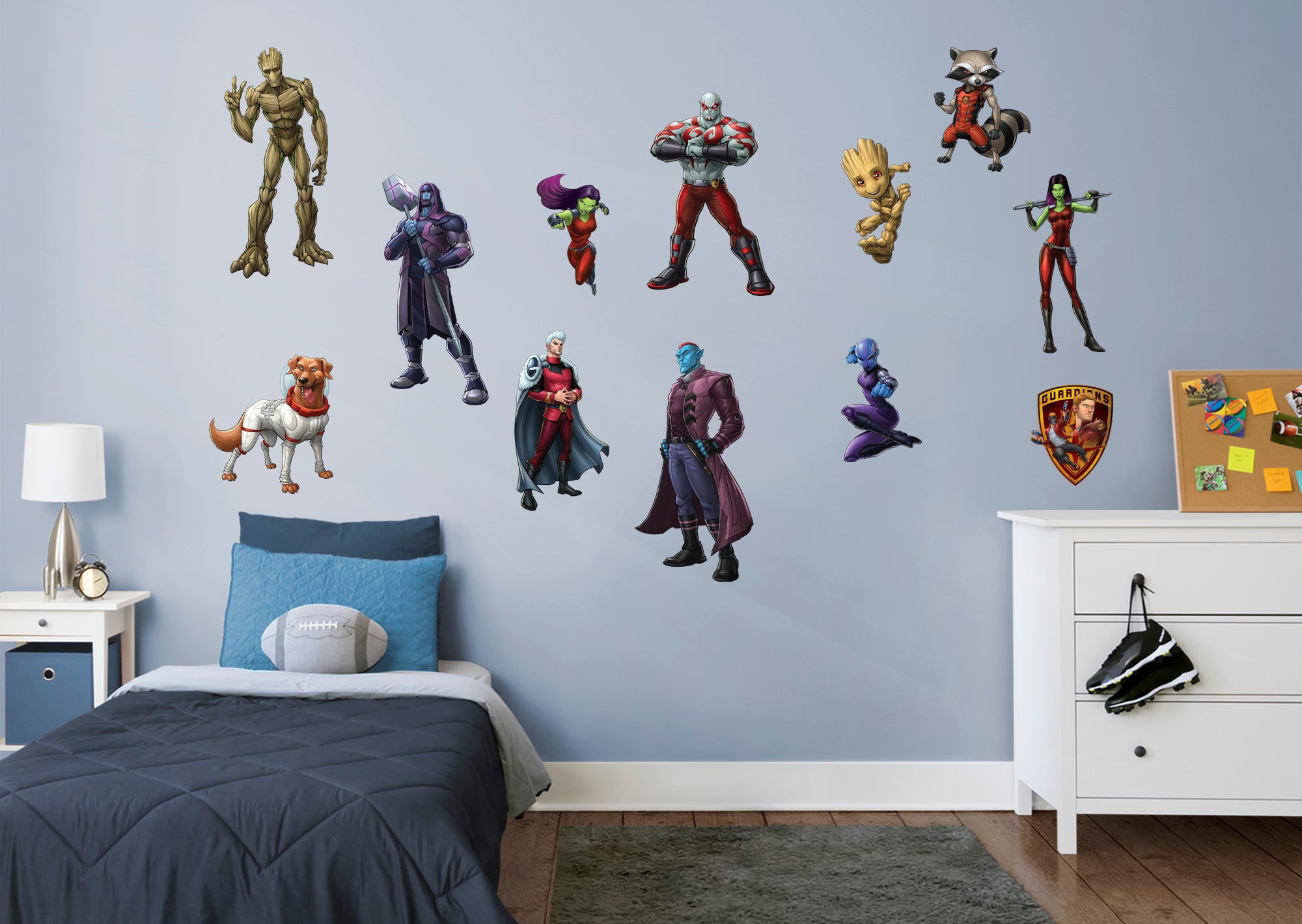 Guardians of the Galaxy Characters Collection - Officially Licensed Marvel Removable Wall Decal Collection (29"W x 14"H) by Fath