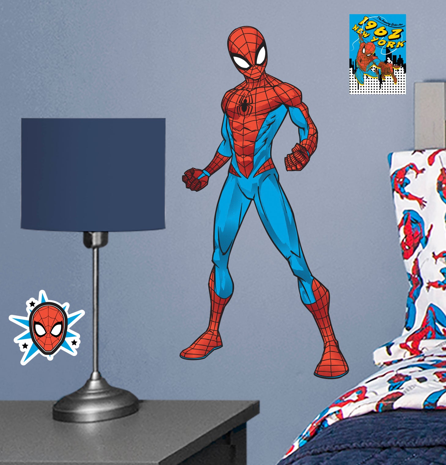 POP SPIDER-MAN - Officially Licensed Marvel Removable Wall Decal Large by Fathead | Vinyl