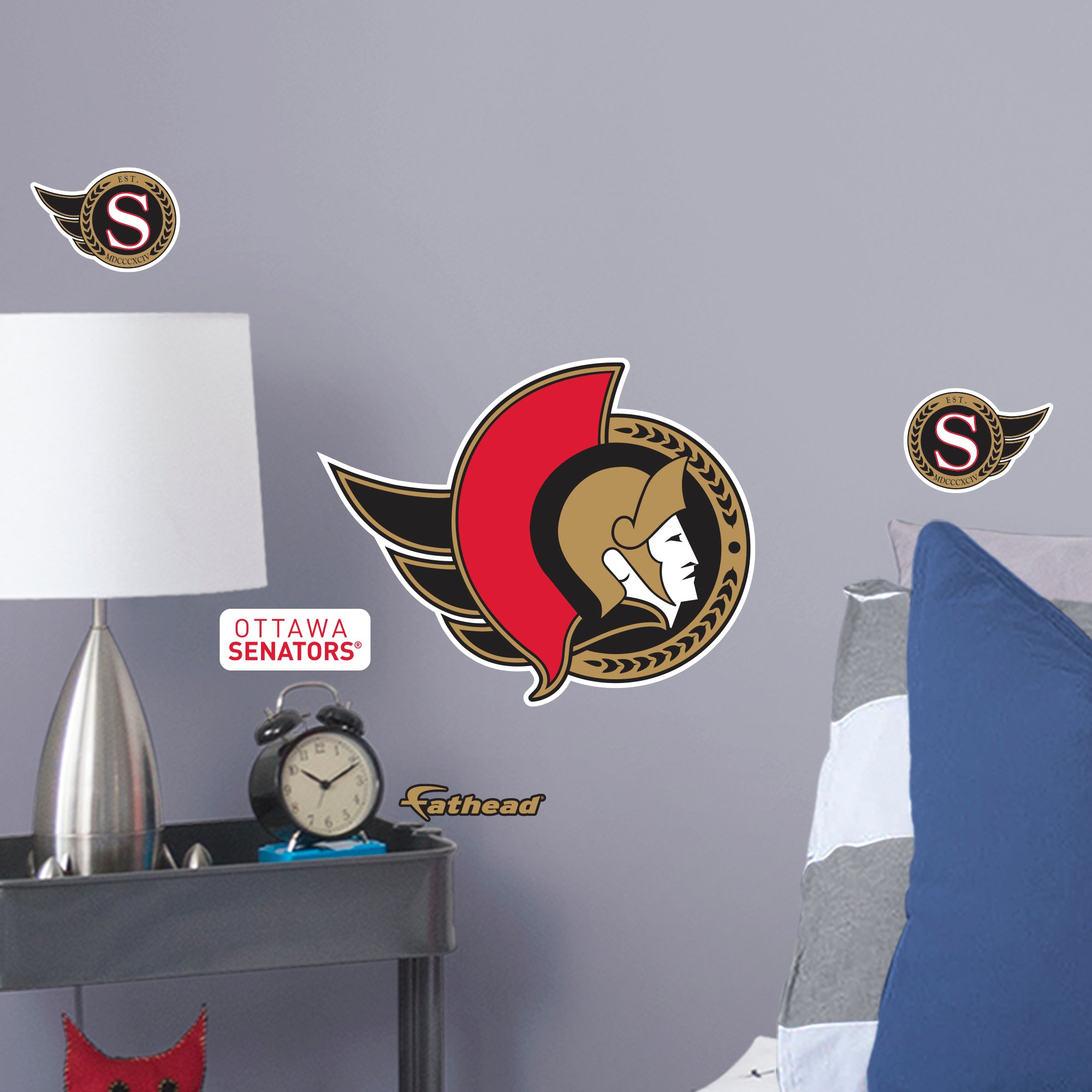Ottawa Senators 2020 POD Teammate Logo - Officially Licensed NHL Removable Wall Decal Large by Fathead | Vinyl
