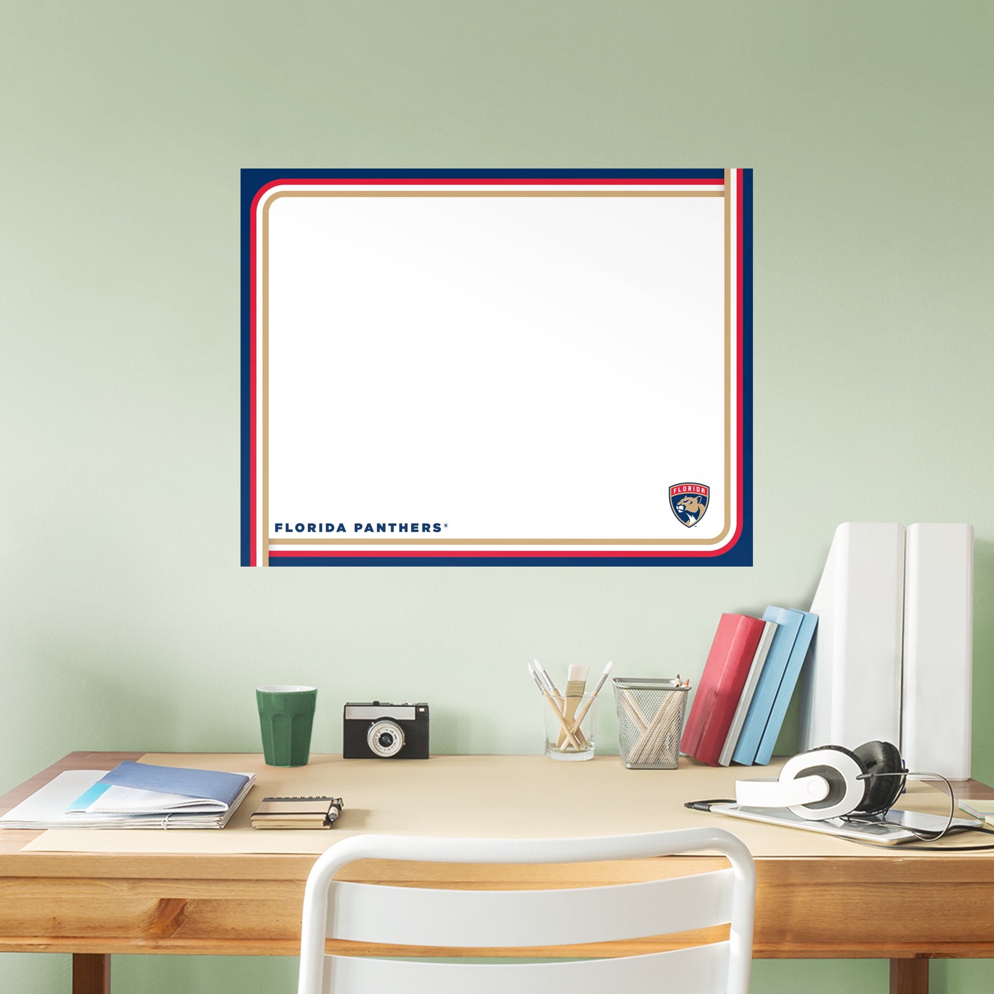 Florida Panthers: Dry Erase Whiteboard - X-Large Officially Licensed NHL Removable Wall Decal XL by Fathead | Vinyl