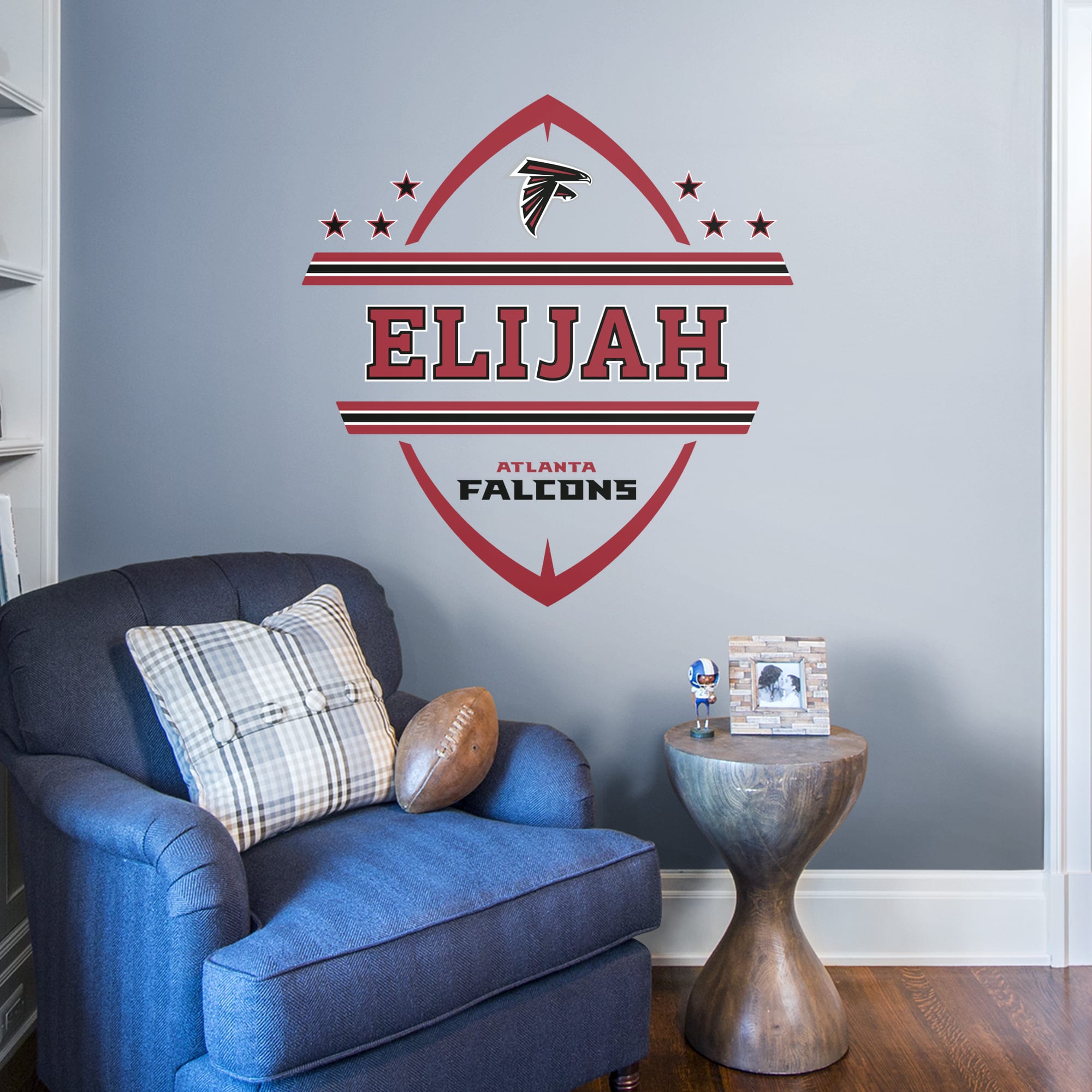 Atlanta Falcons: Personalized Name - Officially Licensed NFL Transfer Decal by Fathead | Vinyl