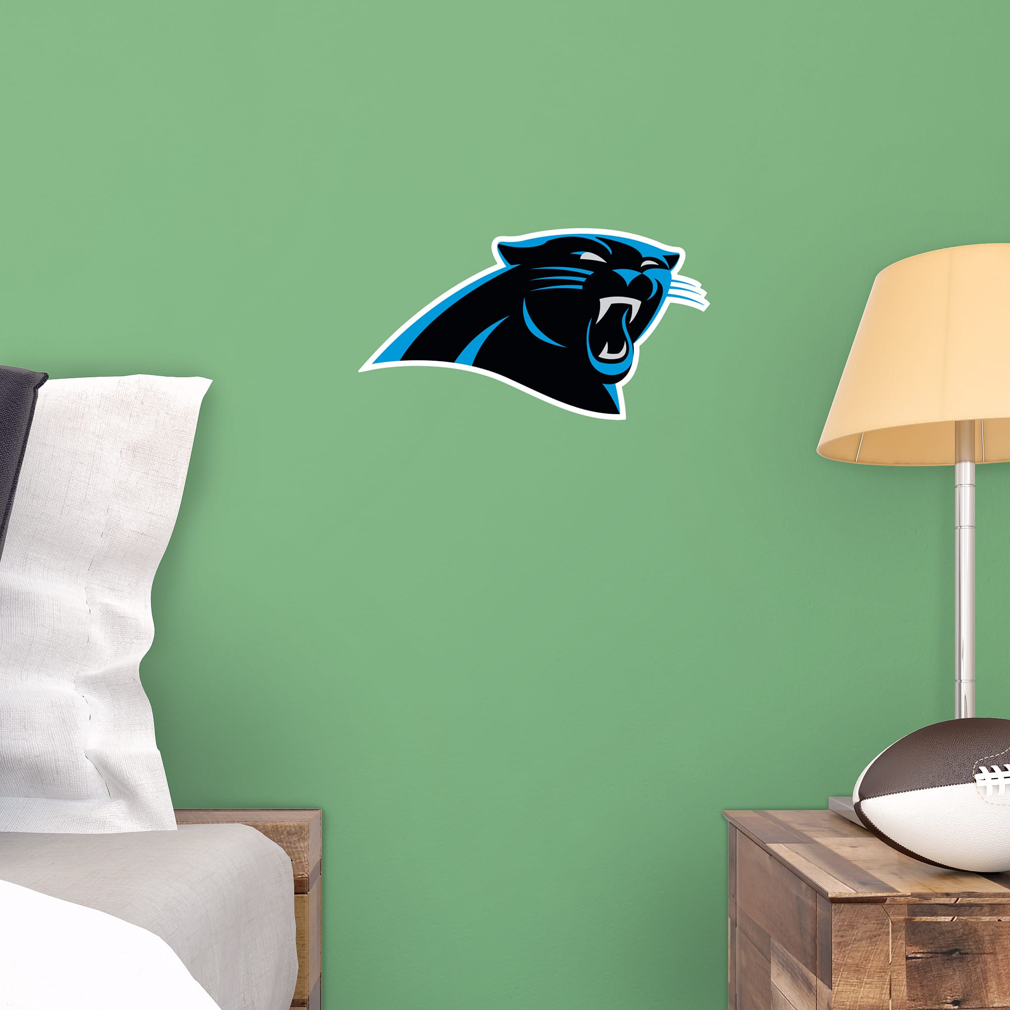 Carolina Panthers: Logo - Officially Licensed NFL Removable Wall Decal Large by Fathead | Vinyl
