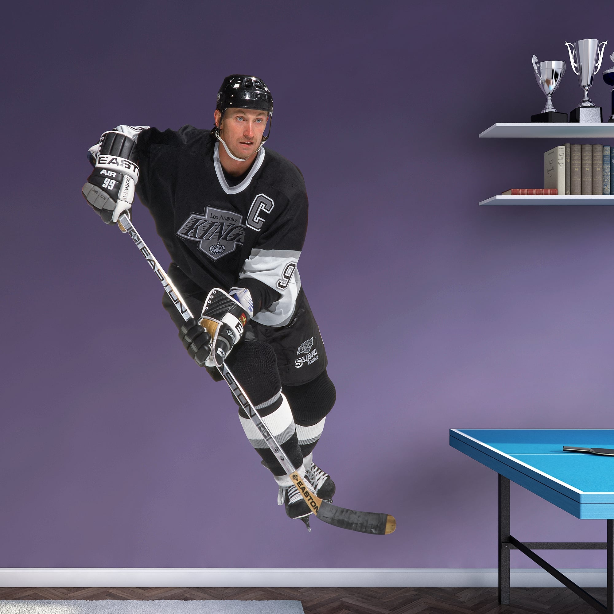 Wayne Gretzky for Los Angeles Kings: Kings - Officially Licensed NHL Removable Wall Decal Life-Size Athlete + 8 Decals (53"W x 7