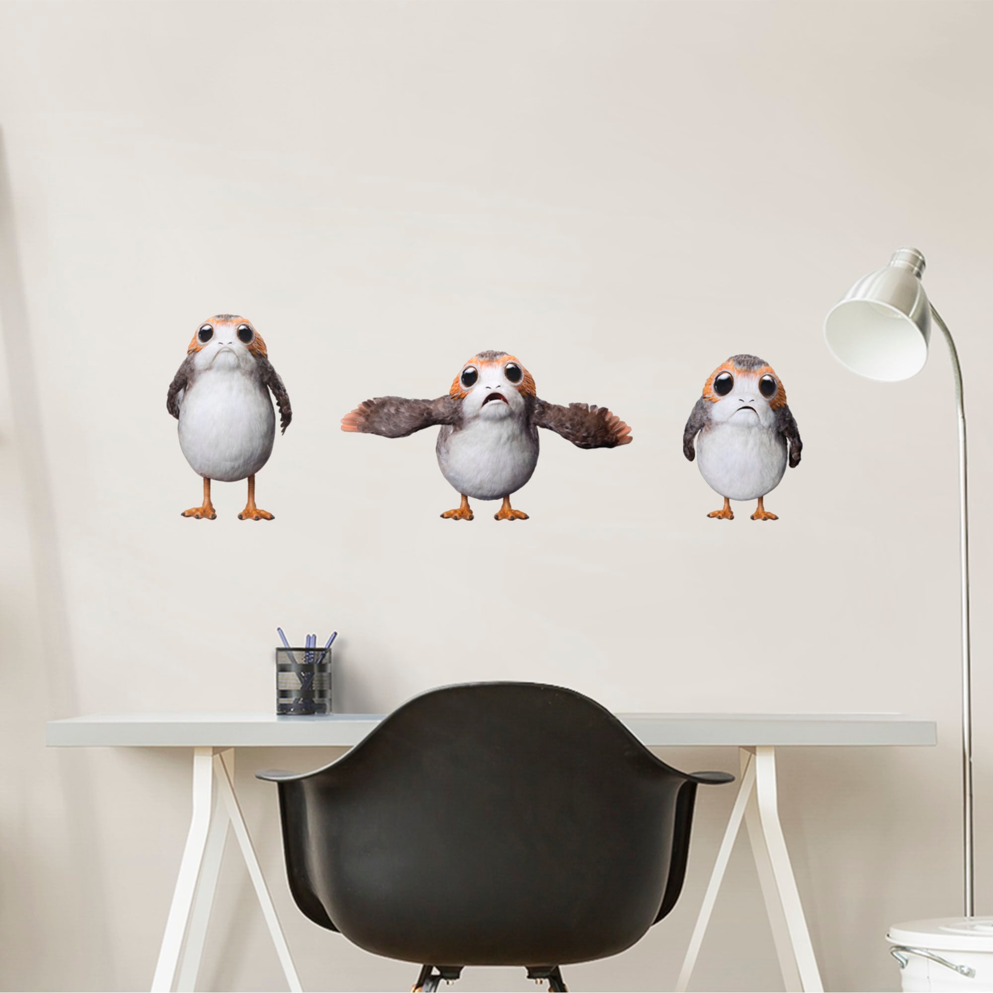 Porgs: Collection - Officially Licensed Removable Wall Decals 15.0"W x 15.0"H by Fathead | Vinyl