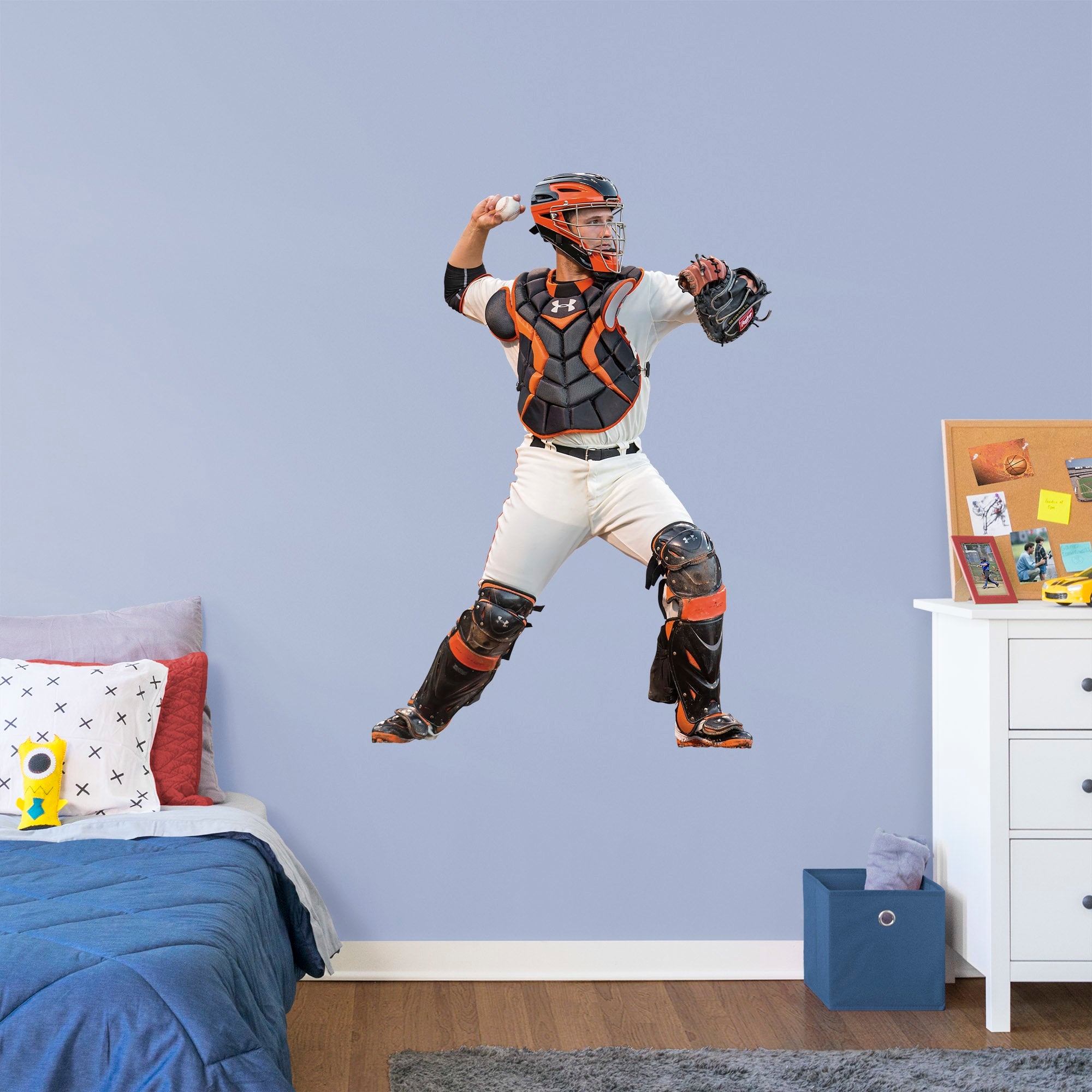 Buster Posey for San Francisco Giants: Catcher - Officially Licensed MLB Removable Wall Decal Giant Athlete + 2 Decals (30"W x 5