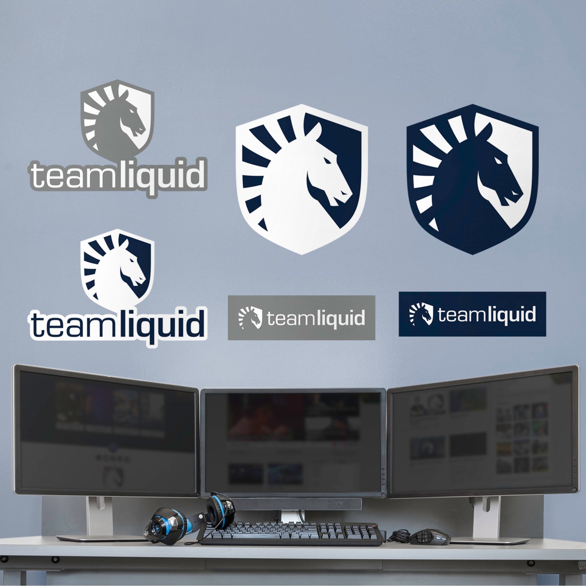 Team Liquid: Logo Collection - Officially Licensed Removable Wall Decal 20.0"W x 17.0"H by Fathead | Vinyl