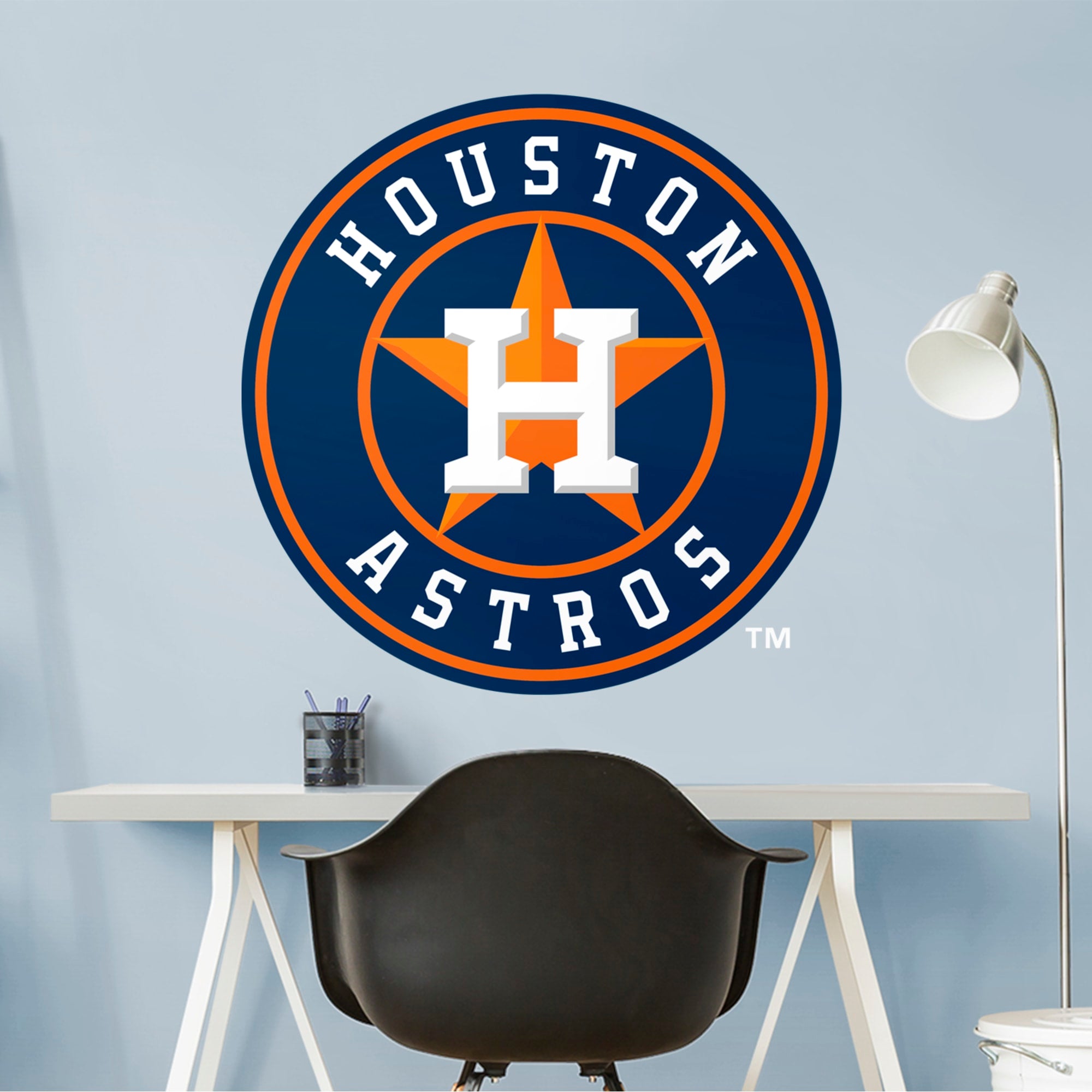 Houston Astros: Logo - Officially Licensed MLB Removable Wall Decal Giant Logo by Fathead | Vinyl