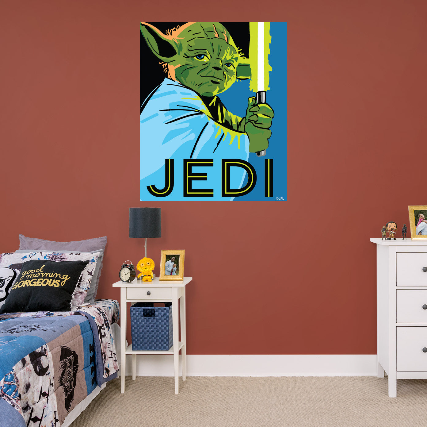 Onbemand Kapper Verward Yoda JEDI Pop Art Poster - Officially Licensed Star Wars Removable Adh –  Fathead