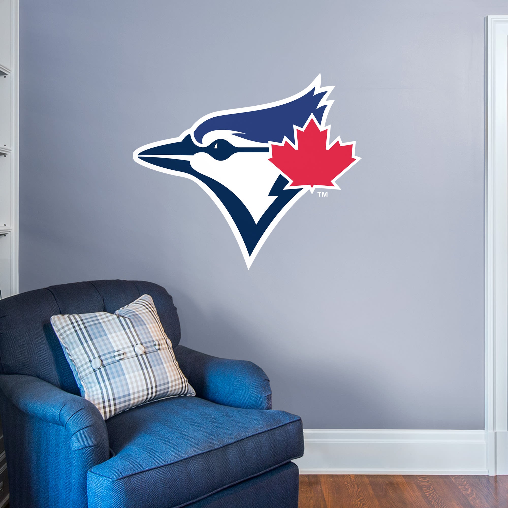 Toronto Blue Jays: Logo - Officially Licensed MLB Removable Wall Decal Giant Logo (45"W x 38.5"H) by Fathead | Vinyl