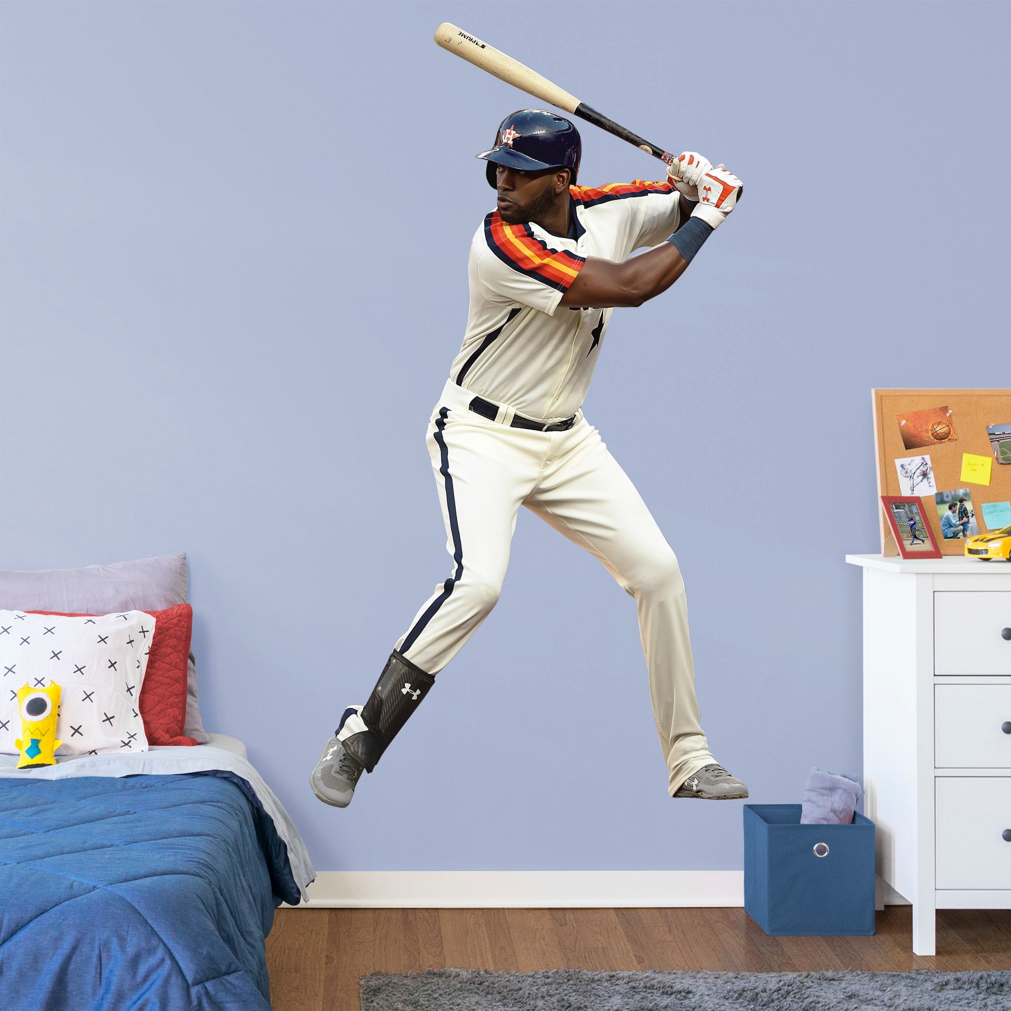 Yordan Alvarez for Houston Astros - Officially Licensed MLB Removable Wall Decal Life-Size Athlete + 2 Decals (49"W x 87"H) by F