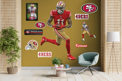 Jimmy Garoppolo San Francisco 49ers Fathead Home 3-Pack Life-Size Removable  Wall Decal