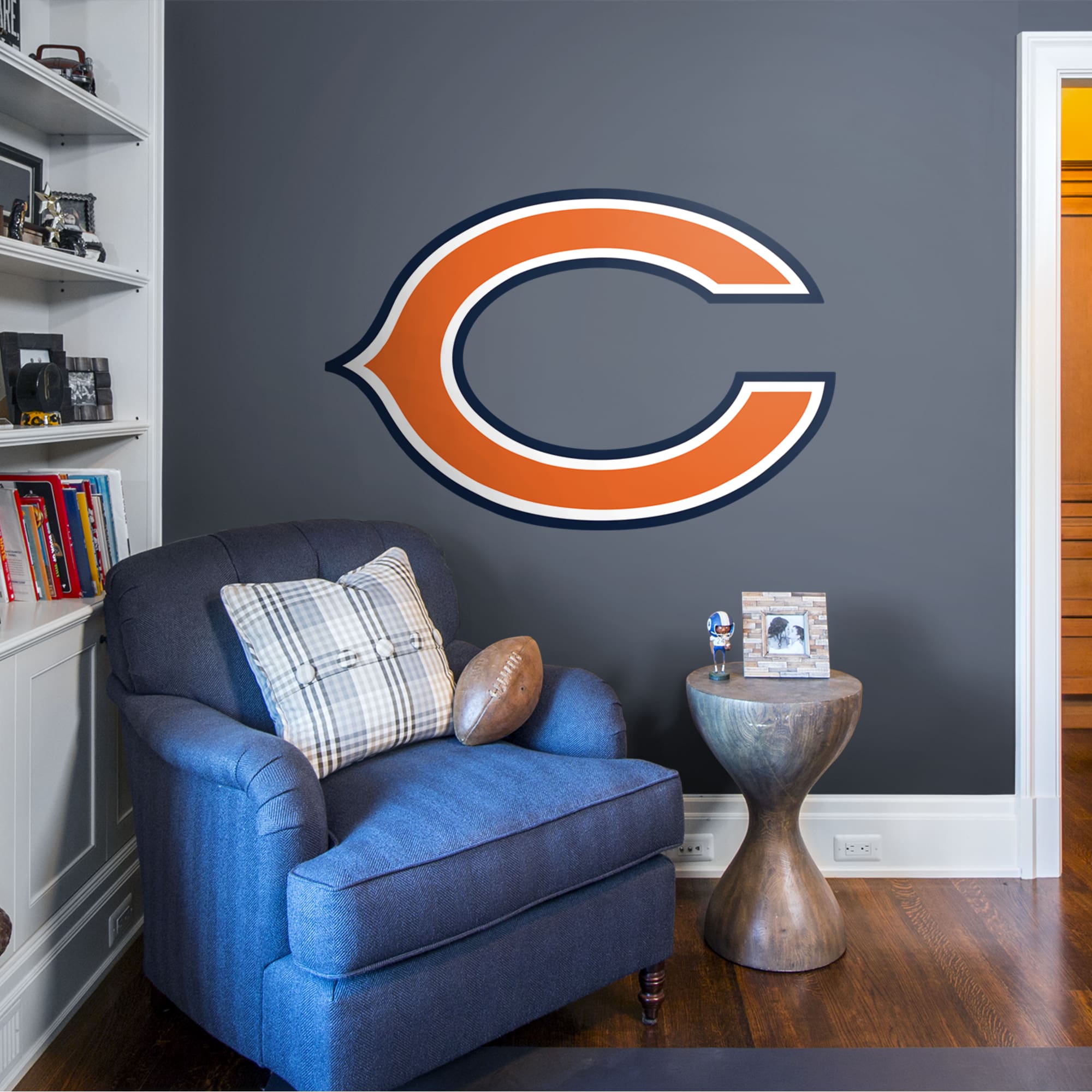 Chicago Bears: "C" Logo - Officially Licensed NFL Removable Wall Decal Giant Logo (53"W x 35"H) by Fathead | Vinyl