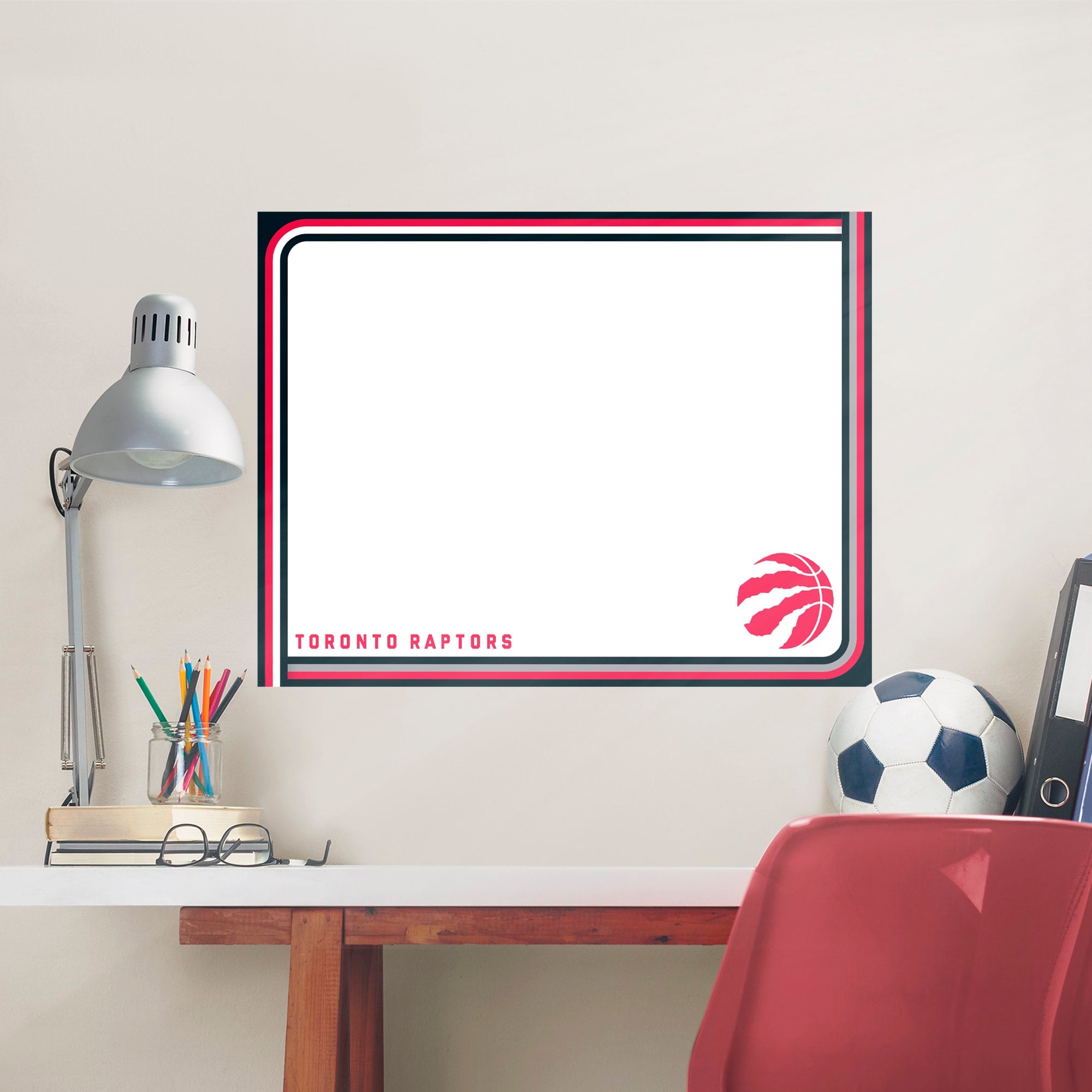 Toronto Raptors for Toronto Raptors: Dry Erase Whiteboard - Officially Licensed NBA Removable Wall Decal XL by Fathead | Vinyl