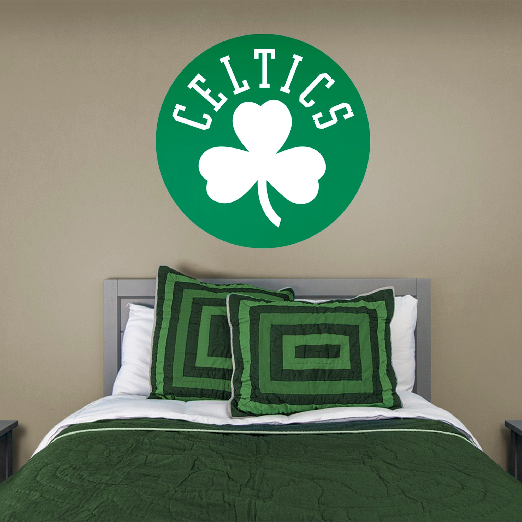 Boston Celtics: Shamrock Logo - Officially Licensed NBA Removable Wall Decal 38.0"W x 38.0"H by Fathead | Vinyl