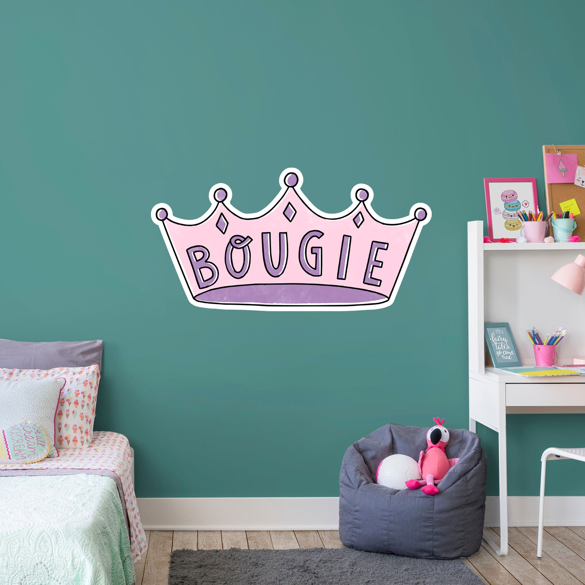 Bougie Crown - Officially Licensed Big Moods Removable Wall Decal Giant Decal (26"W x 51"H) by Fathead | Vinyl