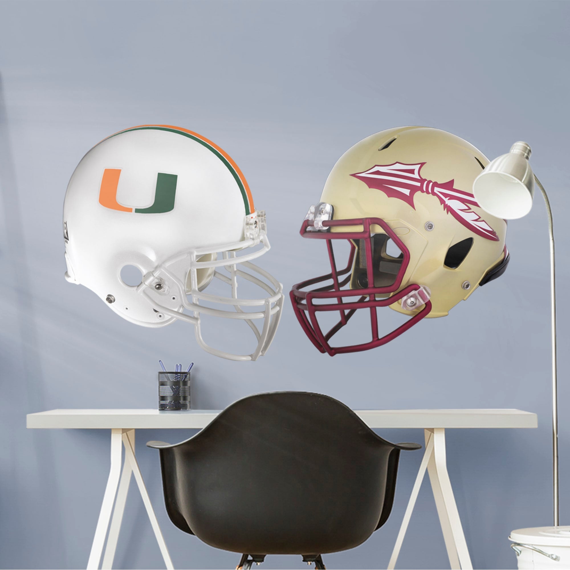 Florida State / Miami for Miami Hurricanes: Rivalry Pack - Officially Licensed Removable Wall Decal 52.0"W x 39.5"H by Fathead |