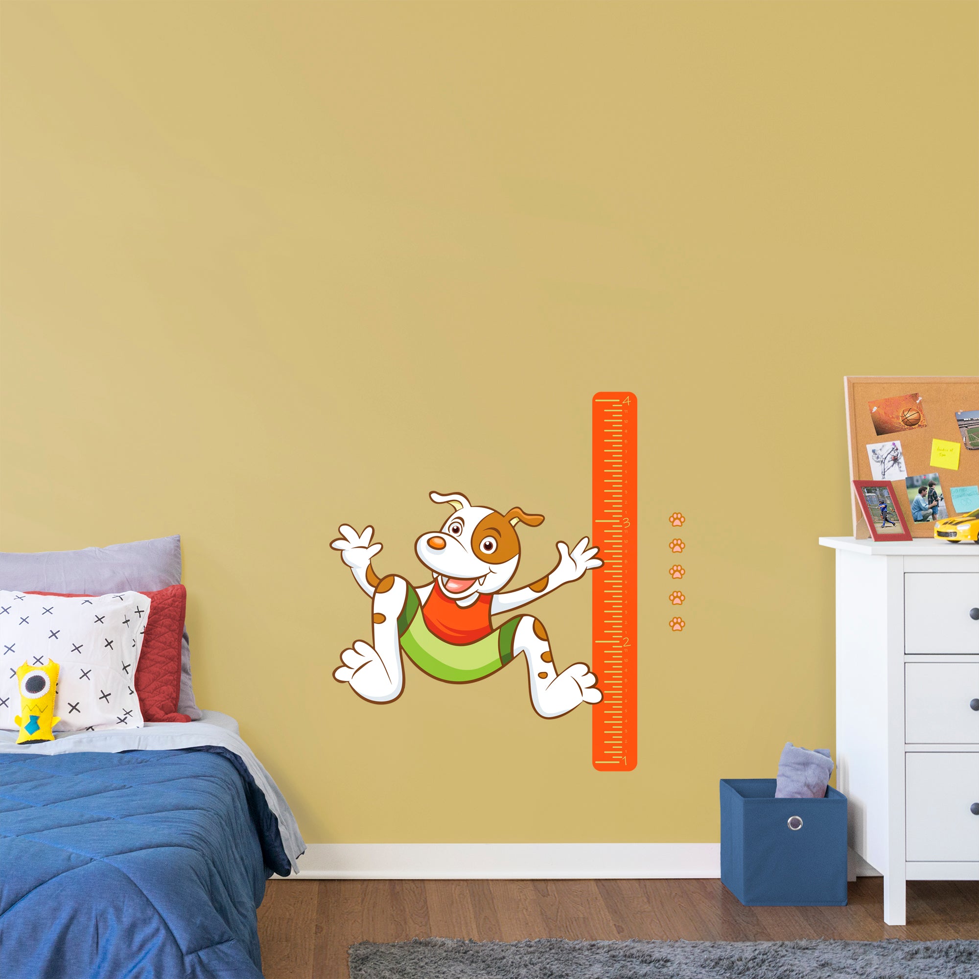 Growth Chart Dog - Removable Wall Decal Growth Chart (32"W x 38"H) by Fathead | Vinyl