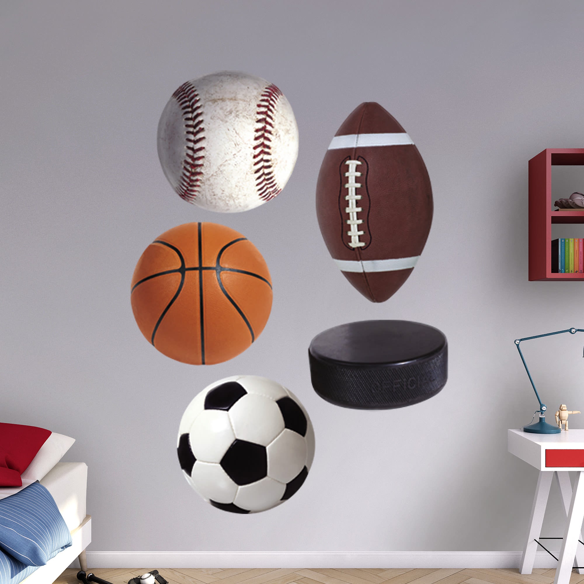 Sports: Assorted Graphics - Removable Wall Decals 49.5"W x 79.0"H by Fathead | Vinyl