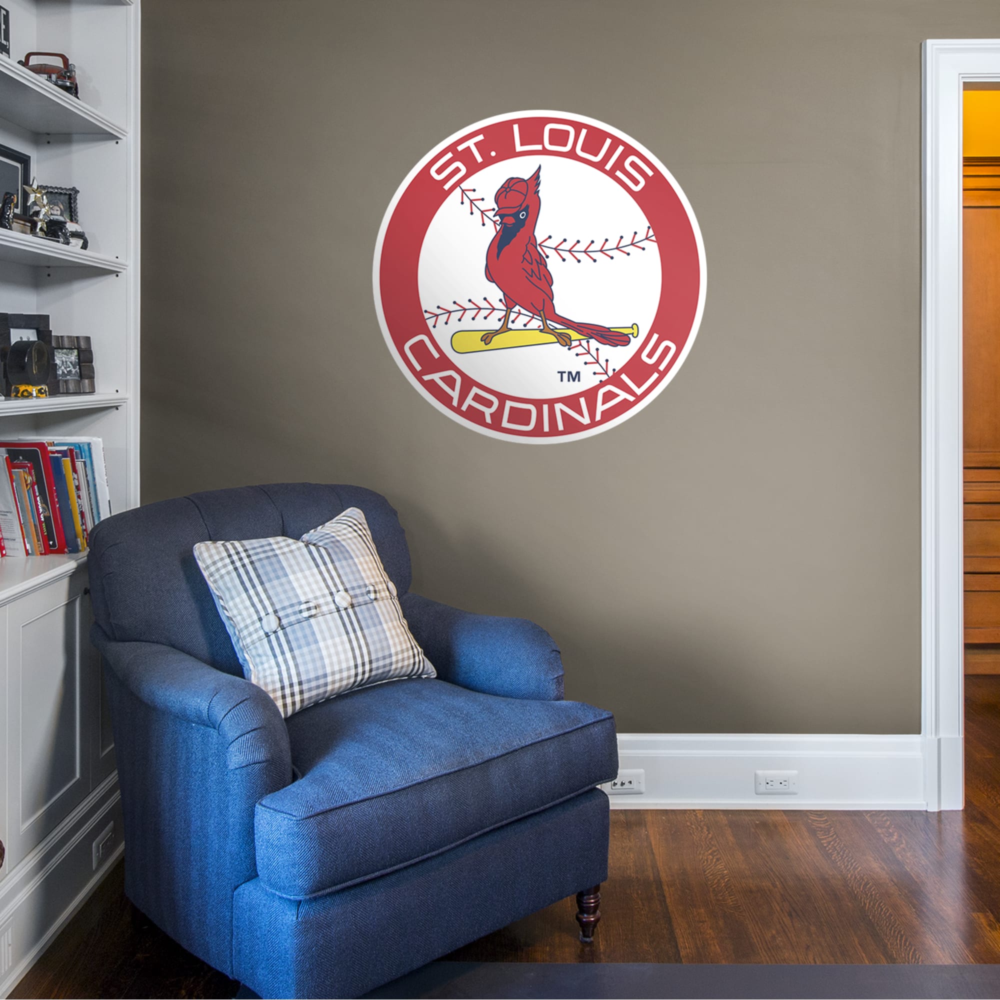 St. Louis Cardinals: Classic Logo - Officially Licensed MLB Removable Wall Decal 38.0"W x 38.0"H by Fathead | Vinyl