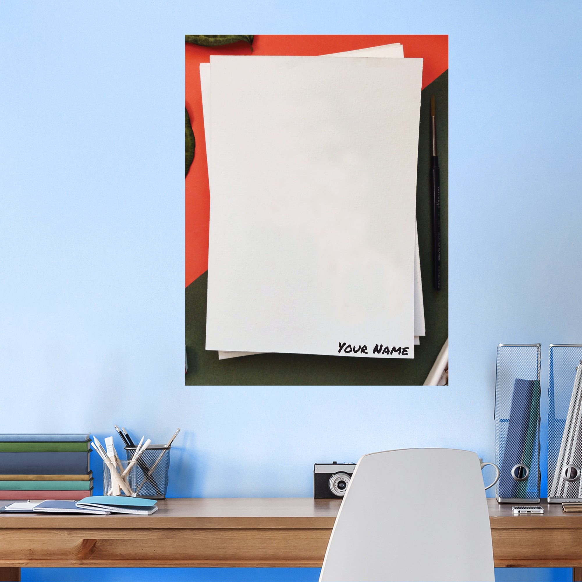 Personalized Dry Erase Boards Watercolor Paper - Removable Wall Decal XL by Fathead | Vinyl