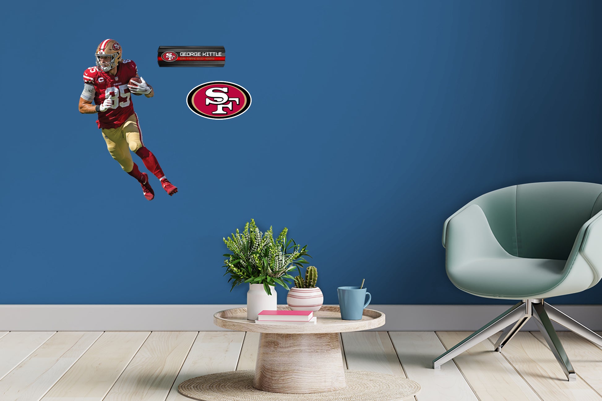 Jimmy Garoppolo San Francisco 49ers Fathead Home 3-Pack Life-Size Removable  Wall Decal