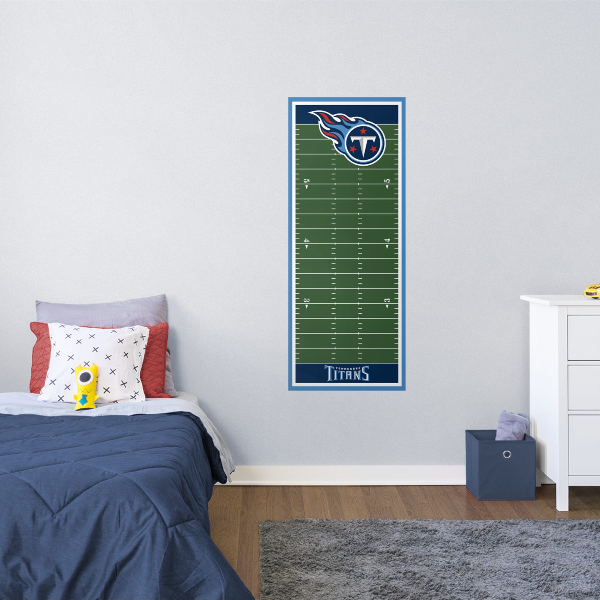 Tennessee Titans: Growth Chart - Officially Licensed NFL Removable Wall Graphic 24.0"W x 59.0"H by Fathead | Vinyl