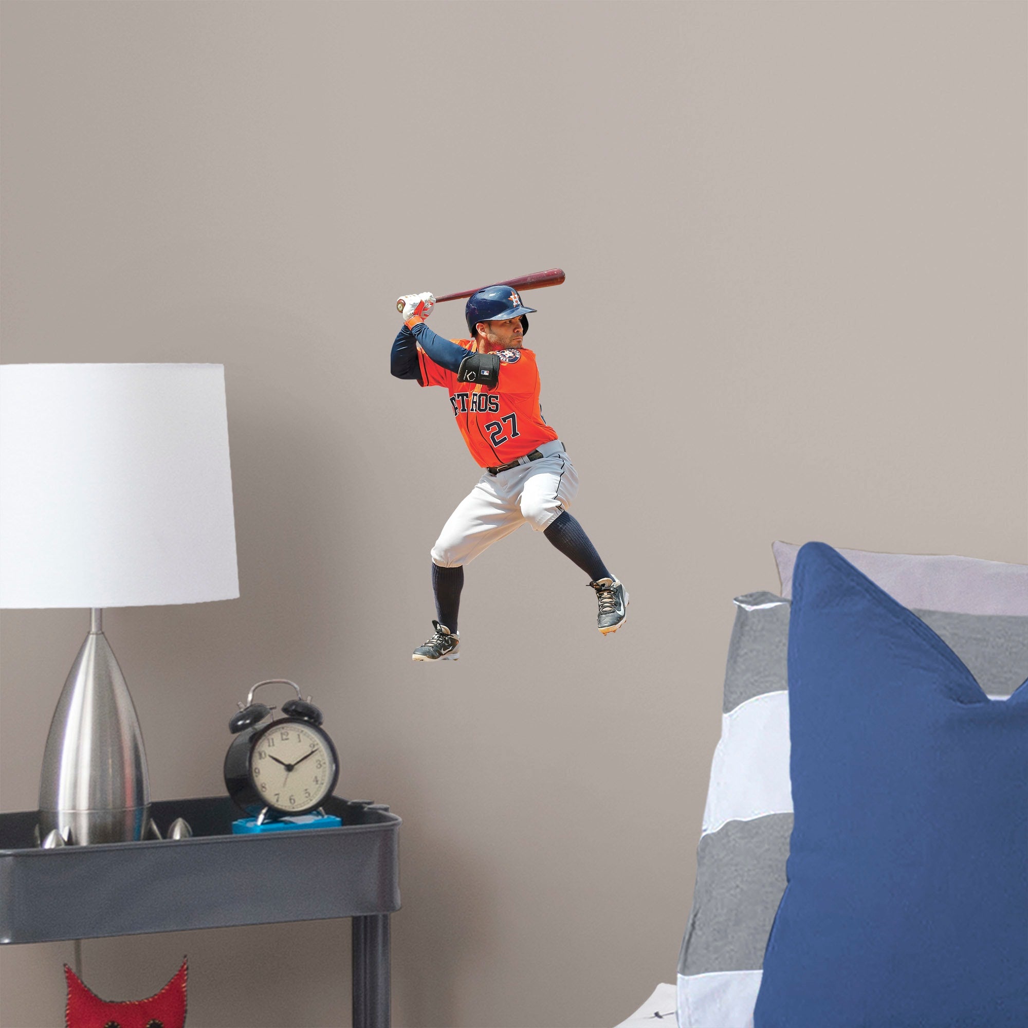 Jose Altuve for Houston Astros: Batting - Officially Licensed MLB Removable Wall Decal Large by Fathead | Vinyl