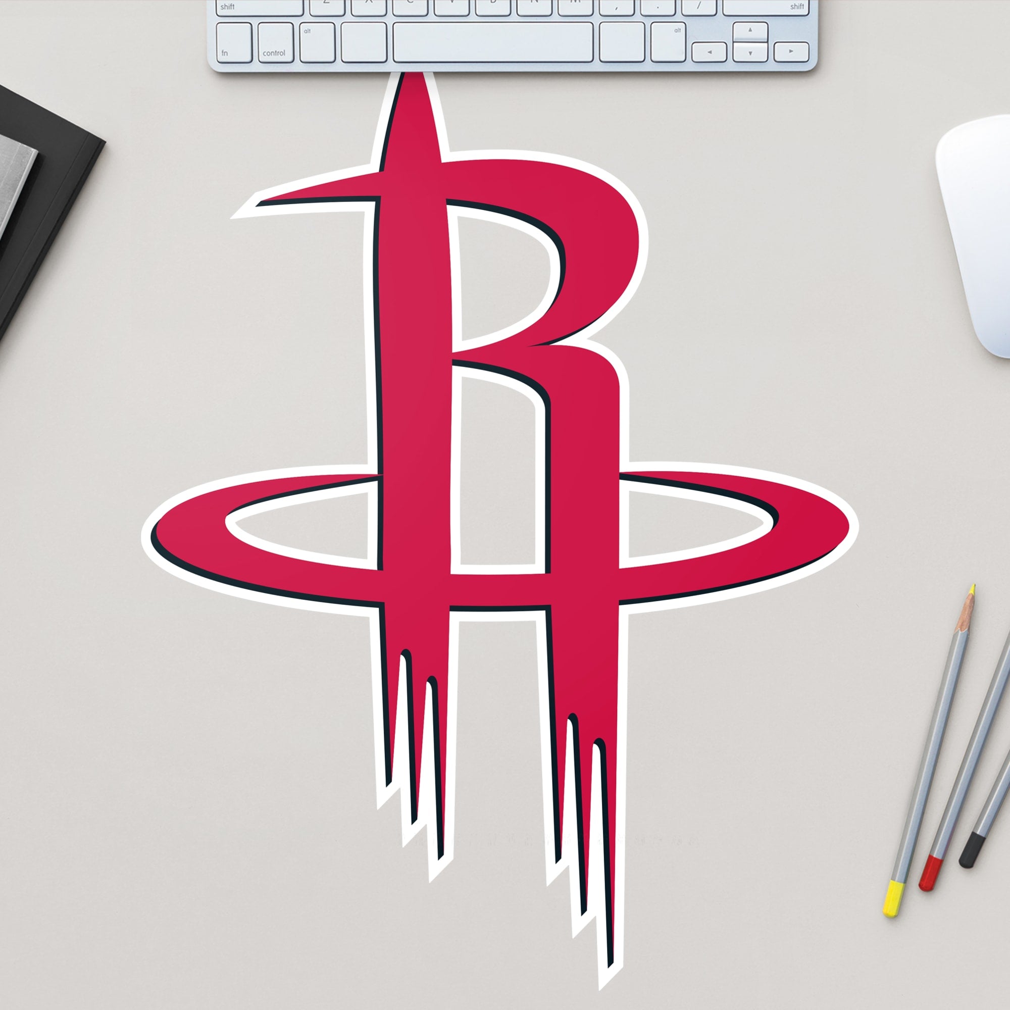Houston Rockets: Logo - Officially Licensed NBA Removable Wall Decal Large by Fathead | Vinyl