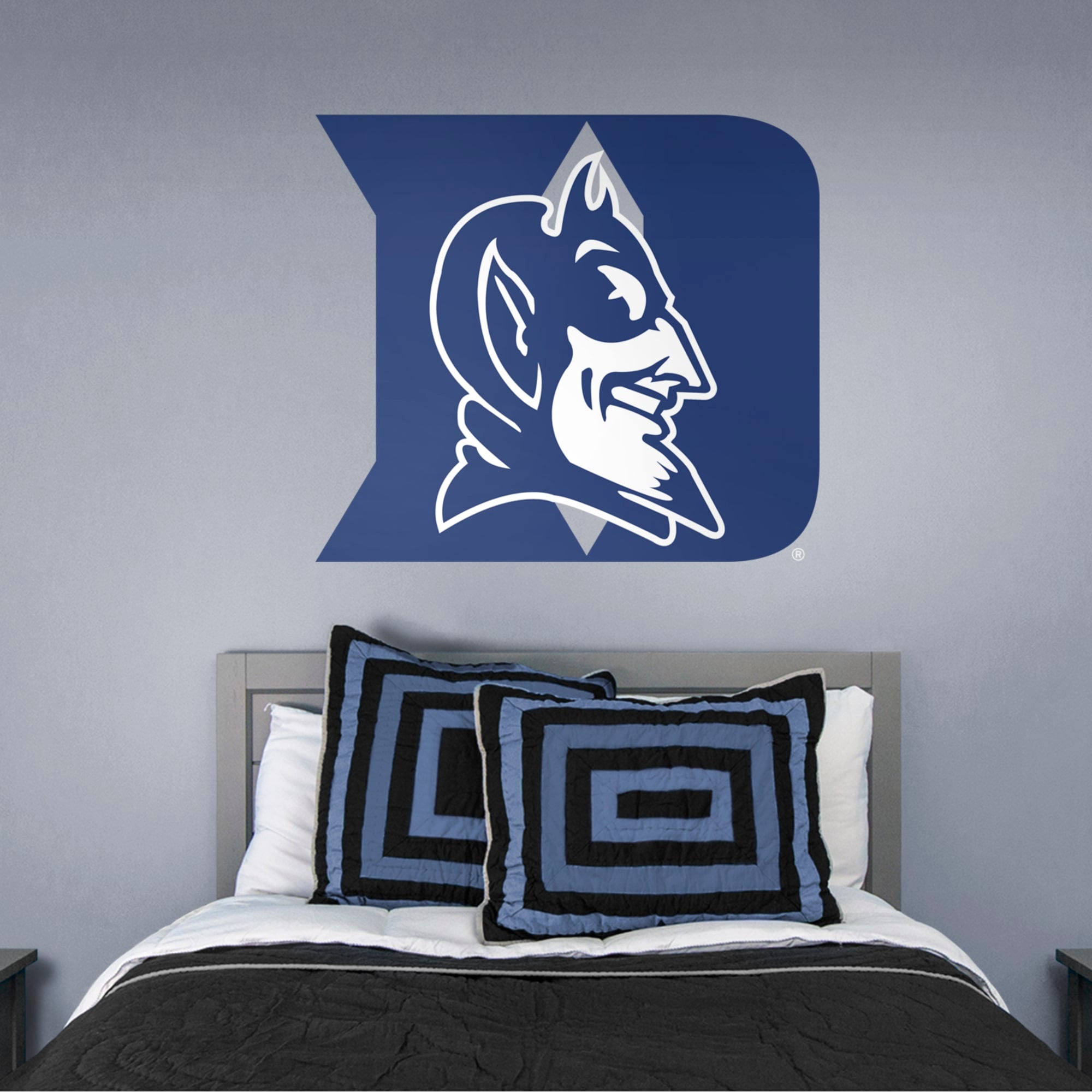 Duke Blue Devils: Logo - Officially Licensed Removable Wall Decal 44.0"W x 39.0"H by Fathead | Vinyl