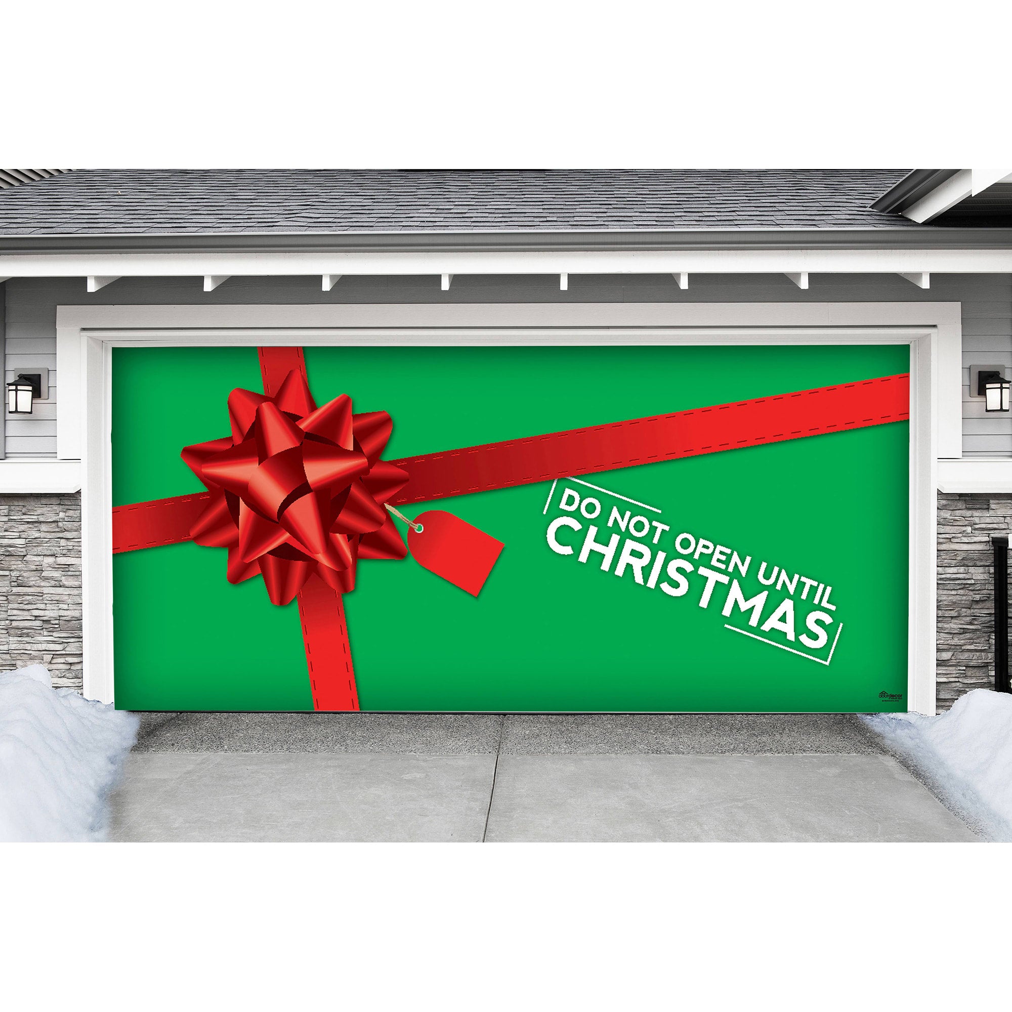 Dont Open Until Xmas - Garage Door Banner 16 x 8 Double by Fathead | Vinyl