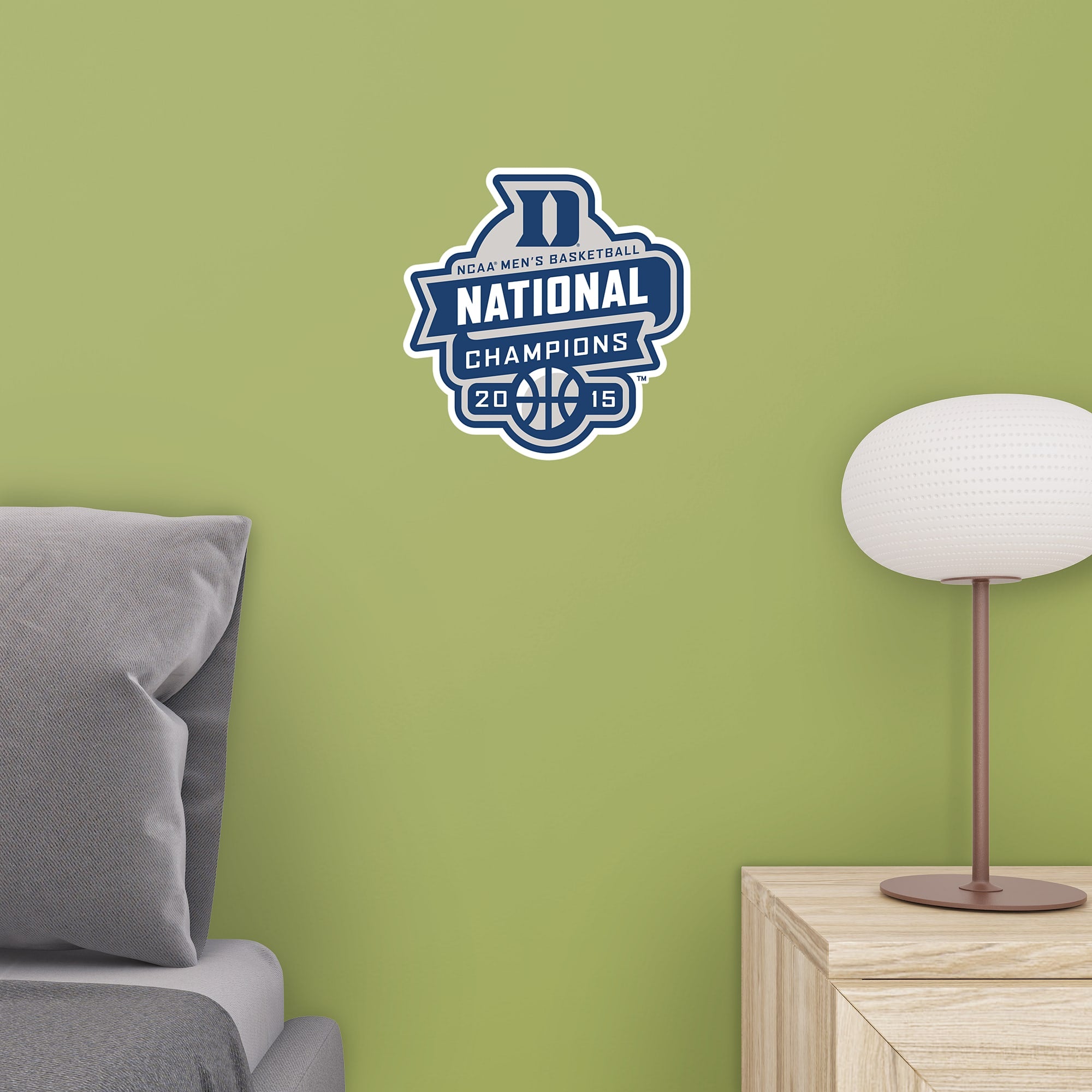 Duke Blue Devils: 2015 NCAA Mens Basketball Champs: Logo - Officially Licensed Removable Wall Decal 11.0"W x 11.0"H by Fathead