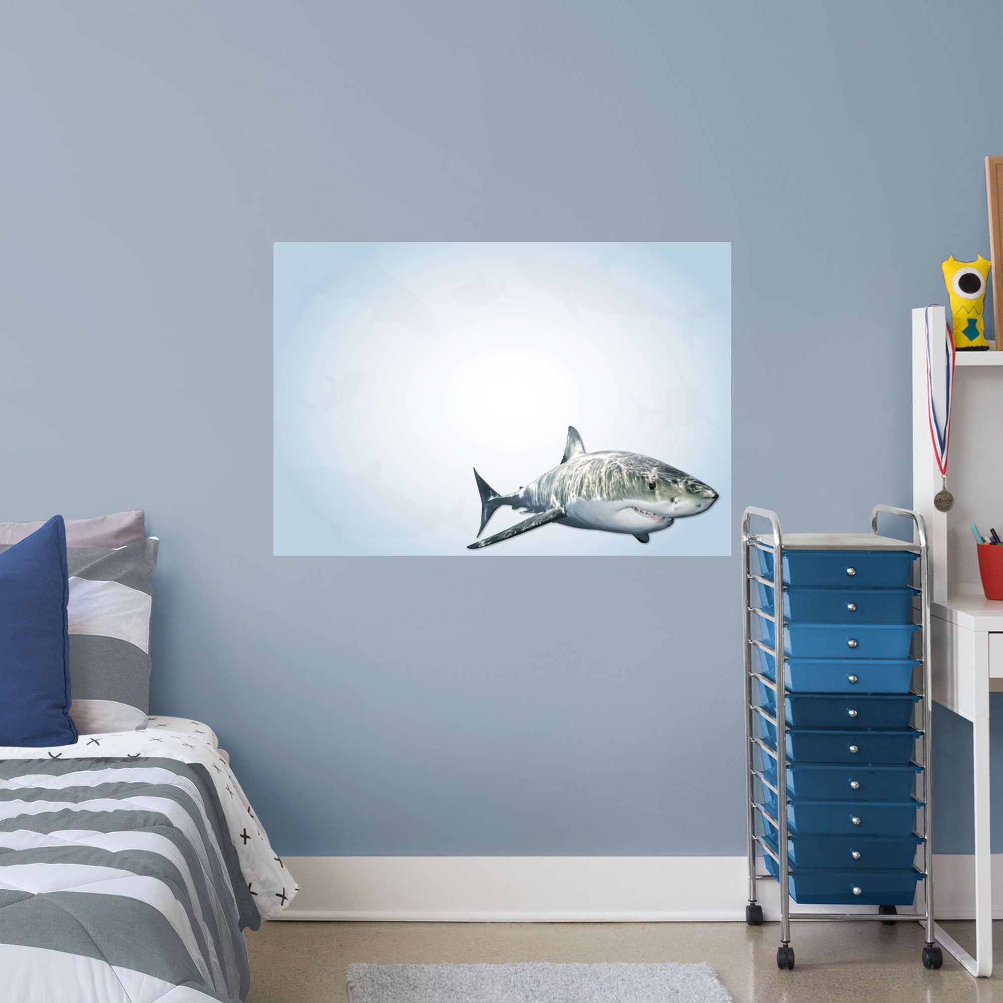 Whiteboard: Shark - Removable Dry Erase Vinyl Decal 38.0"W x 26.0"H by Fathead