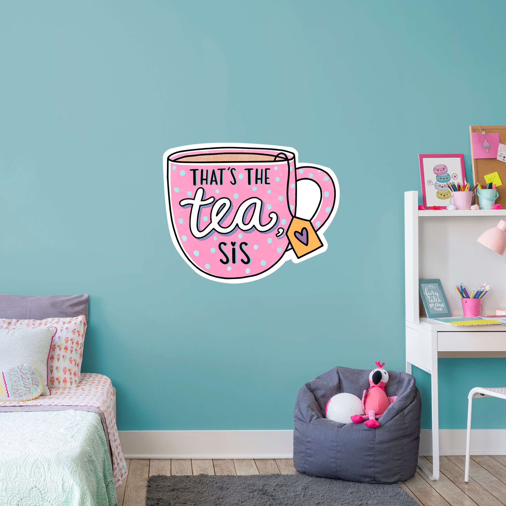 Thats The Tea Sis - Officially Licensed Big Moods Removable Wall Decal Giant Decal (30"W x 38"H) by Fathead | Vinyl