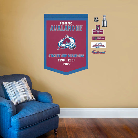 Colorado Avalanche: 2022 Stanley Cup Champions Logo - Officially Licen –  Fathead