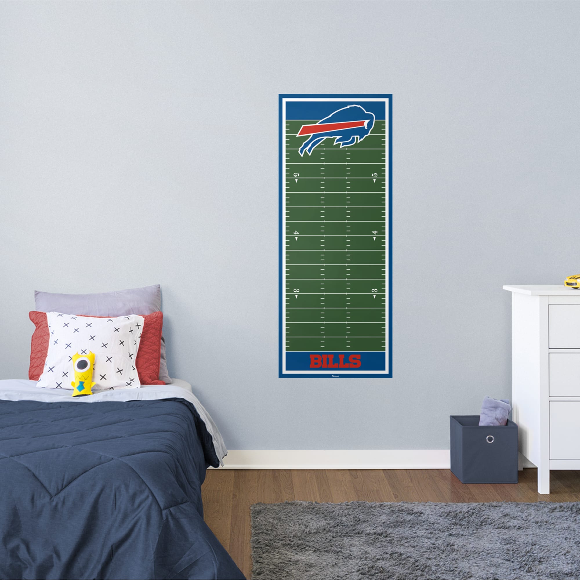 Buffalo Bills: Growth Chart - Officially Licensed NFL Removable Wall Graphic 24.0"W x 59.0"H by Fathead | Vinyl