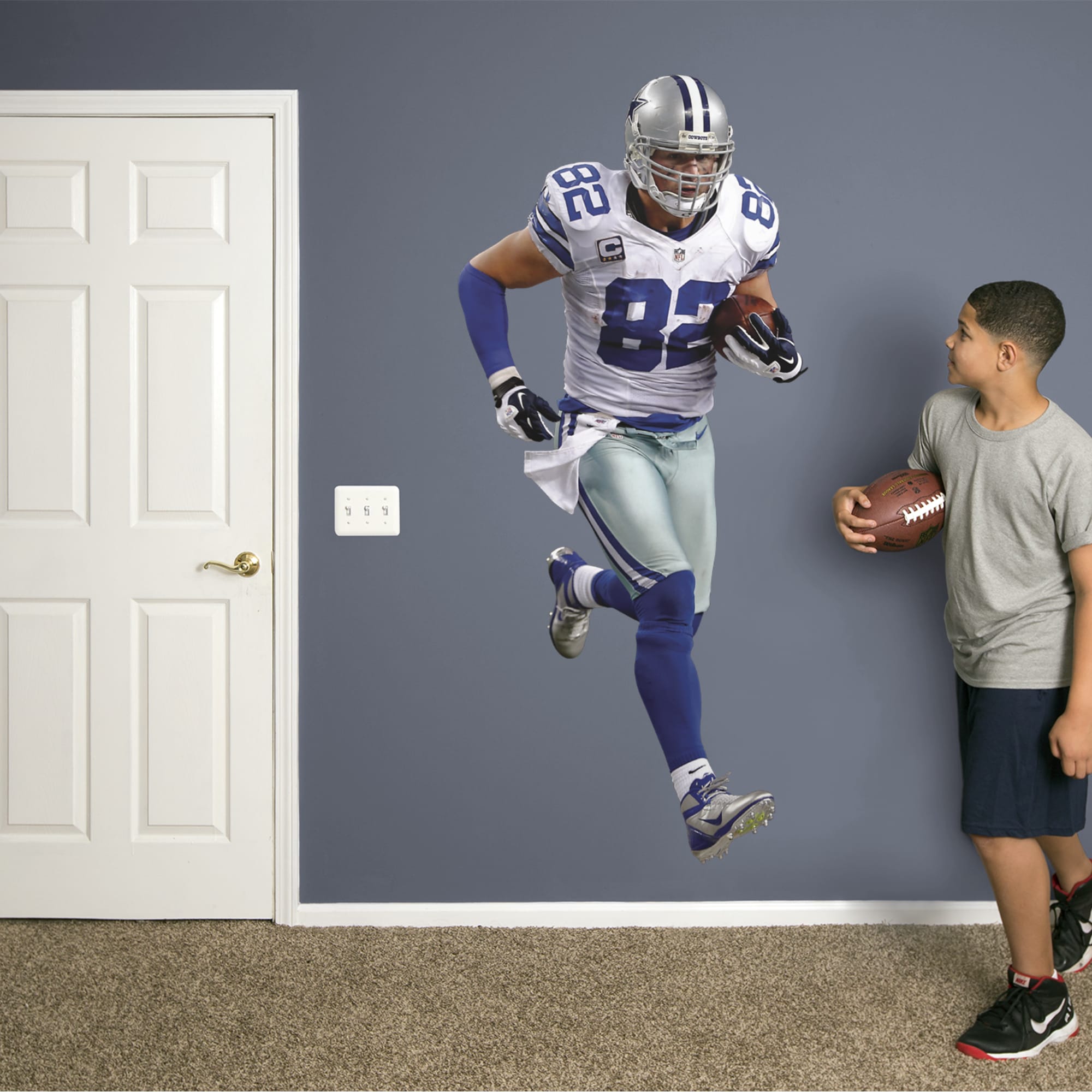 Jason Witten for Dallas Cowboys - Officially Licensed NFL Removable Wall Decal Life-Size Athlete (34"W x 78"H) by Fathead | Viny